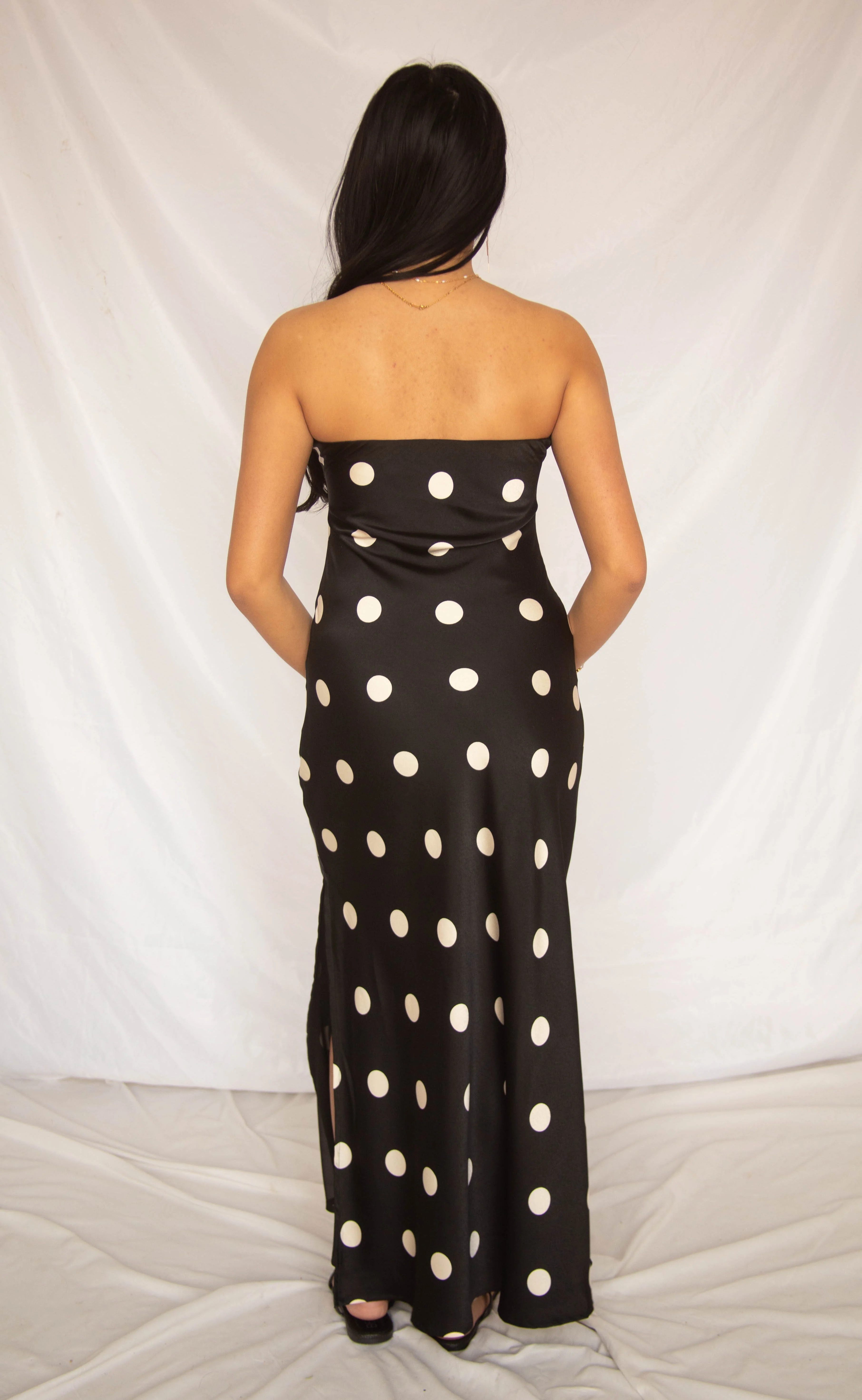 after party polka dot maxi dress - Image 3