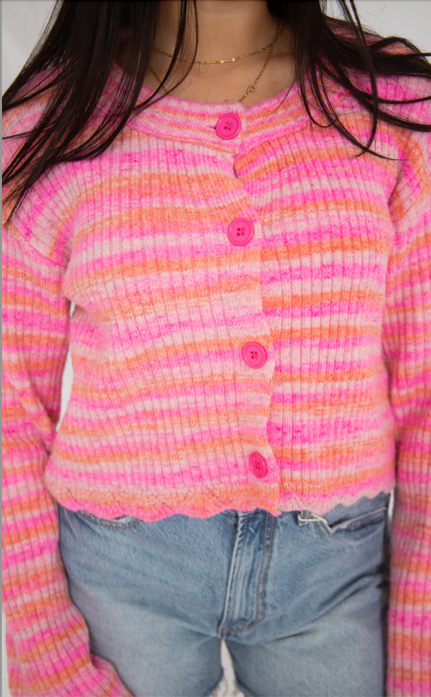 all the way scalloped cardigan - Image 2