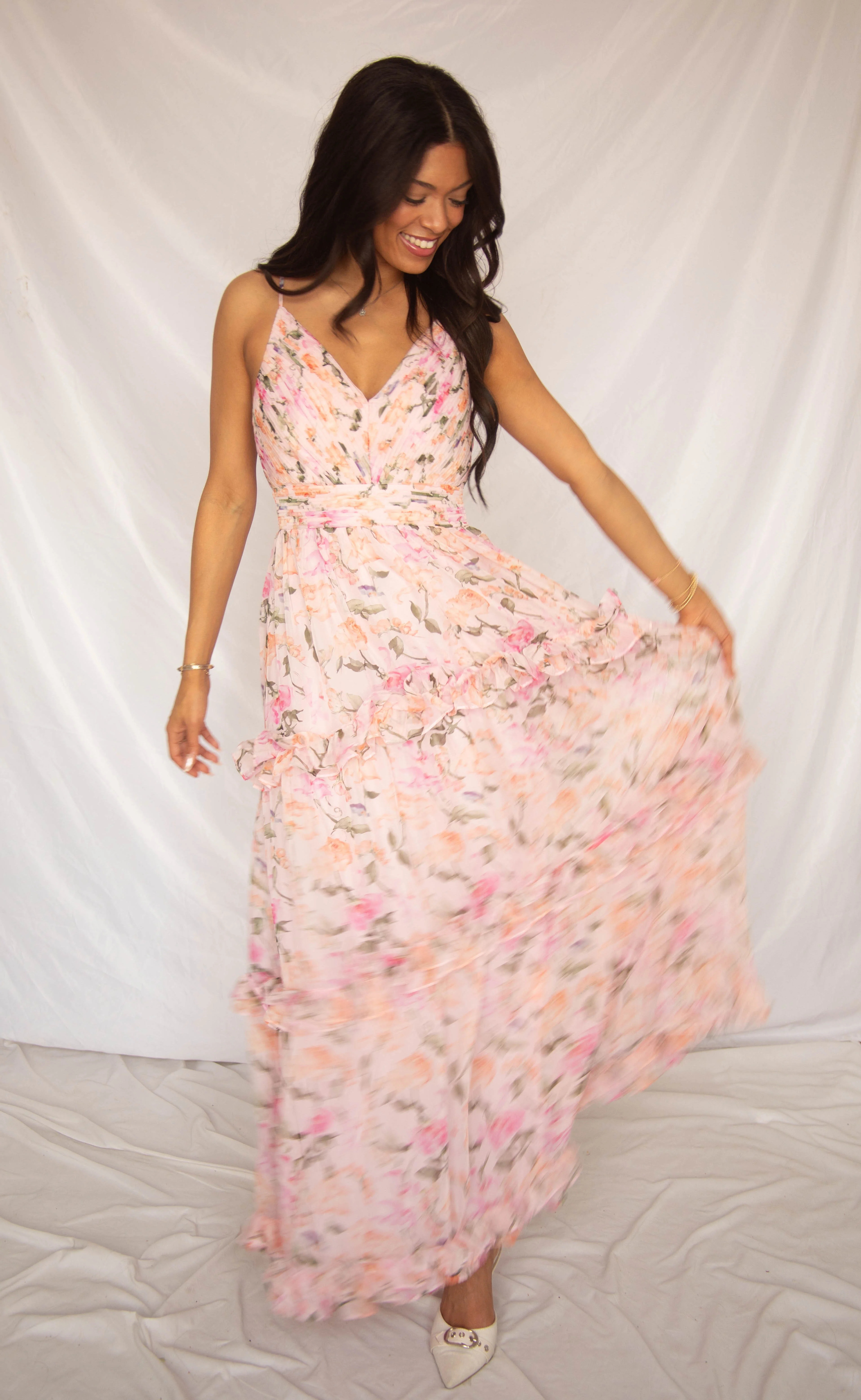 astr: ayanna dress - pink floral