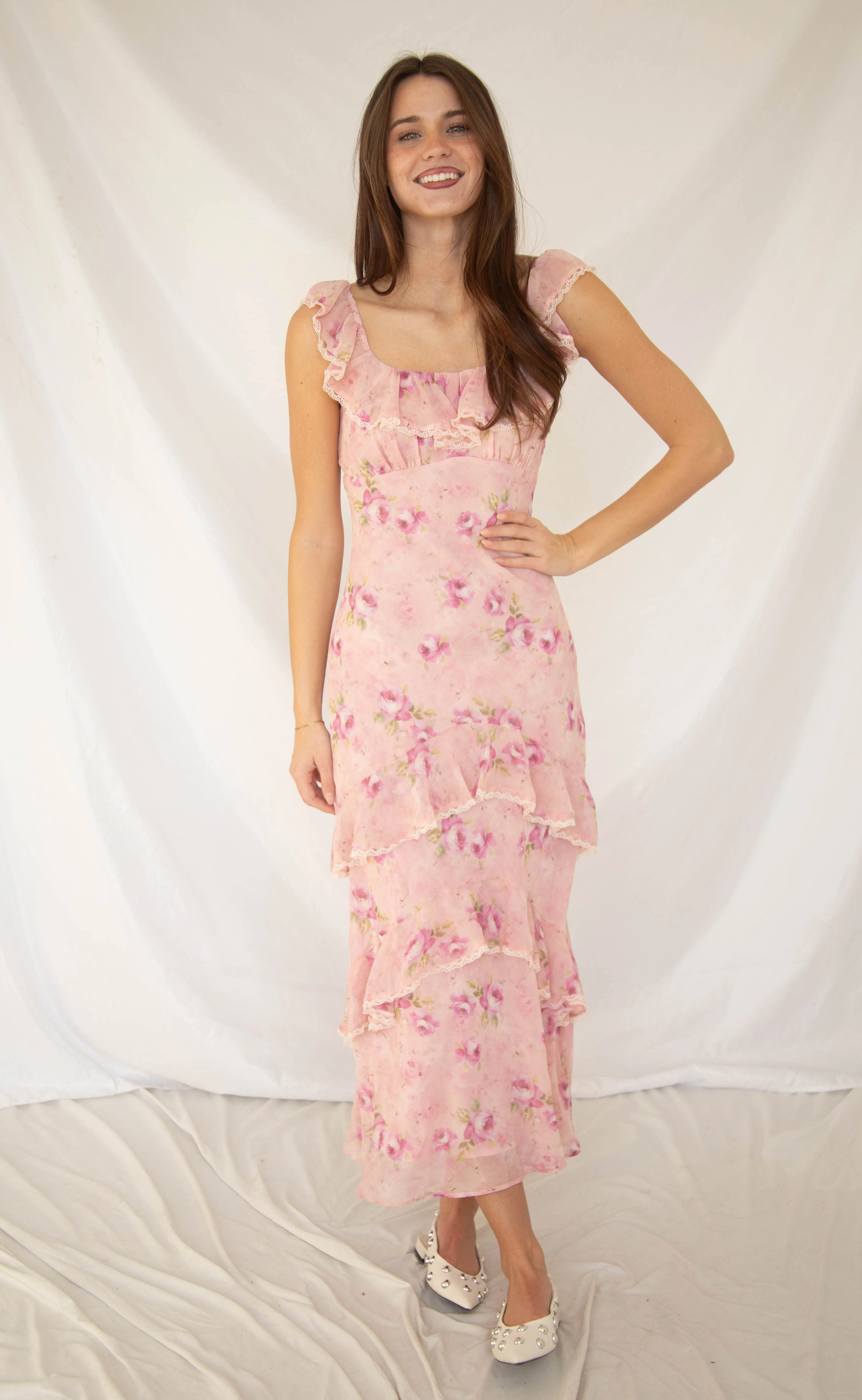 astr: laisha dress - pink floral - Image 2