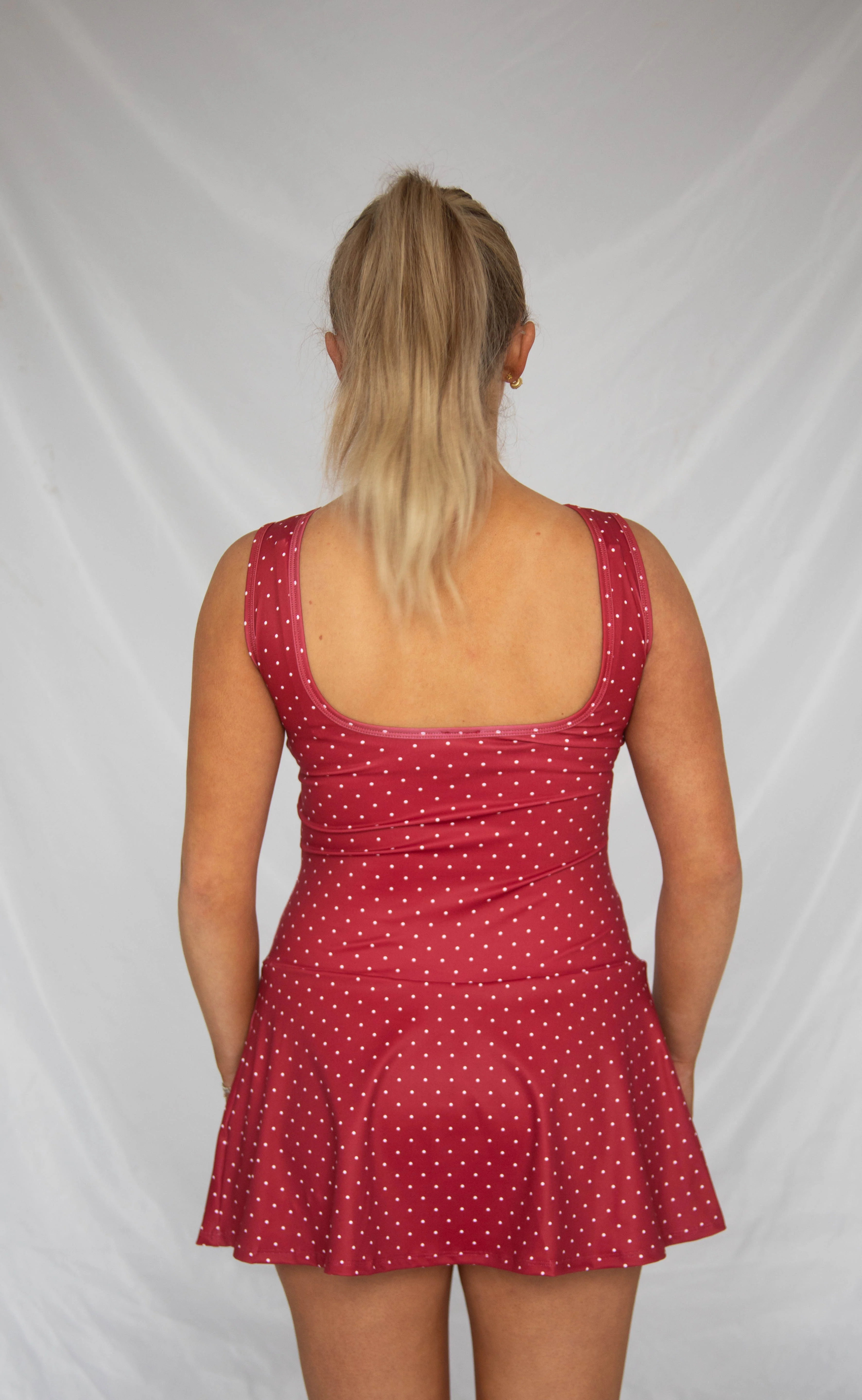 baseline mini dress - red polka dot - Image 2