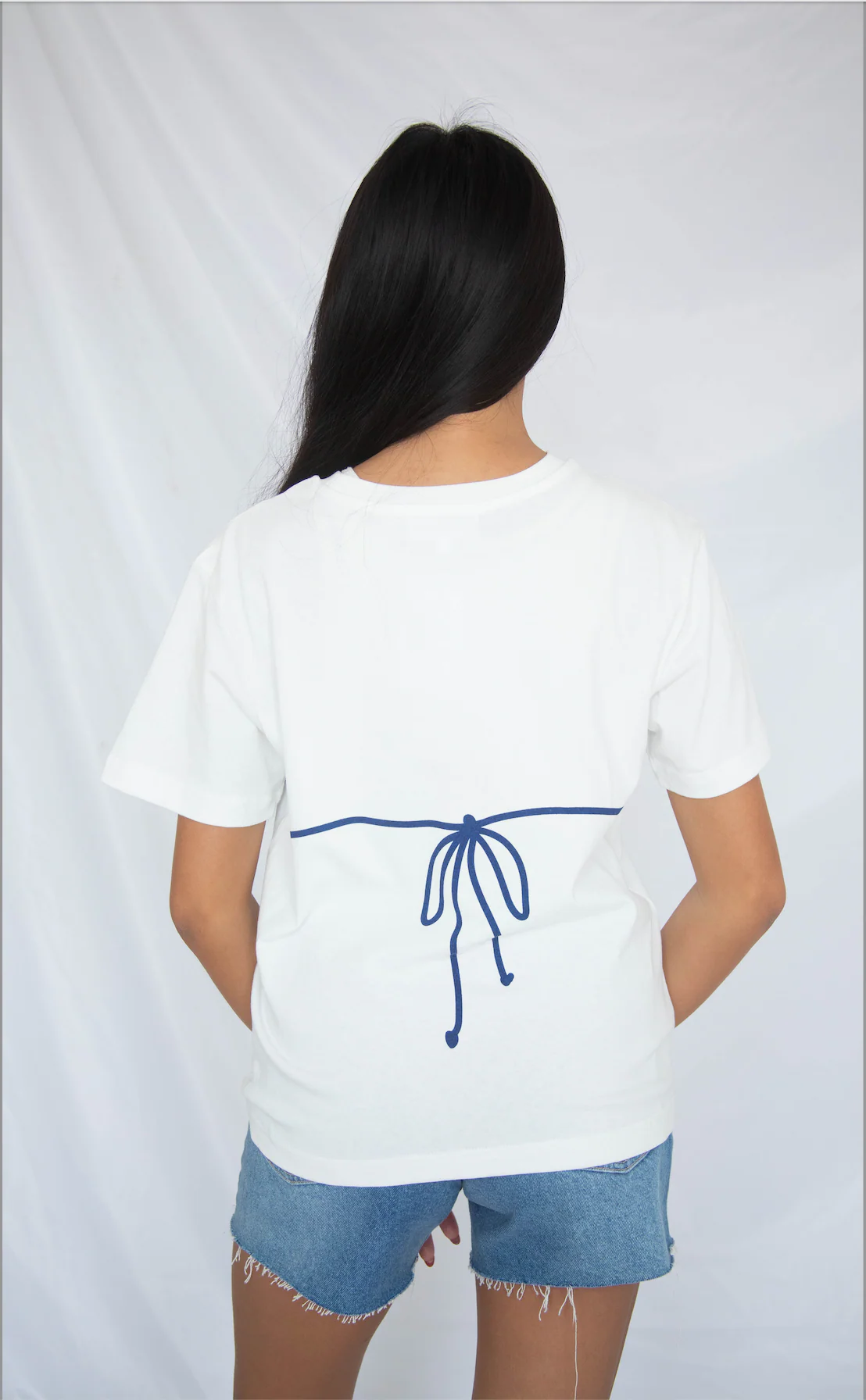 beaded bikini tee - blue - Image 3