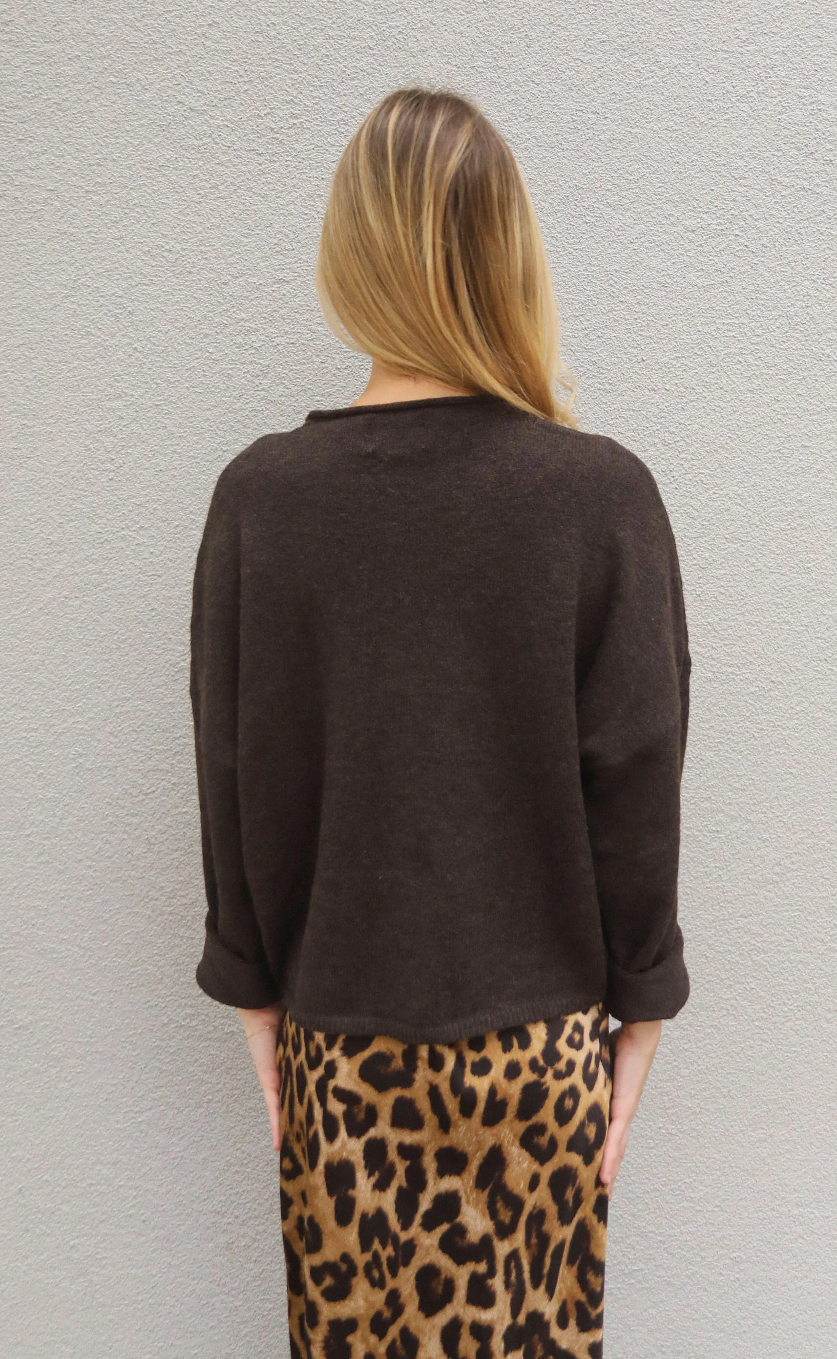 beat of your heart cardigan - chocolate - Image 2