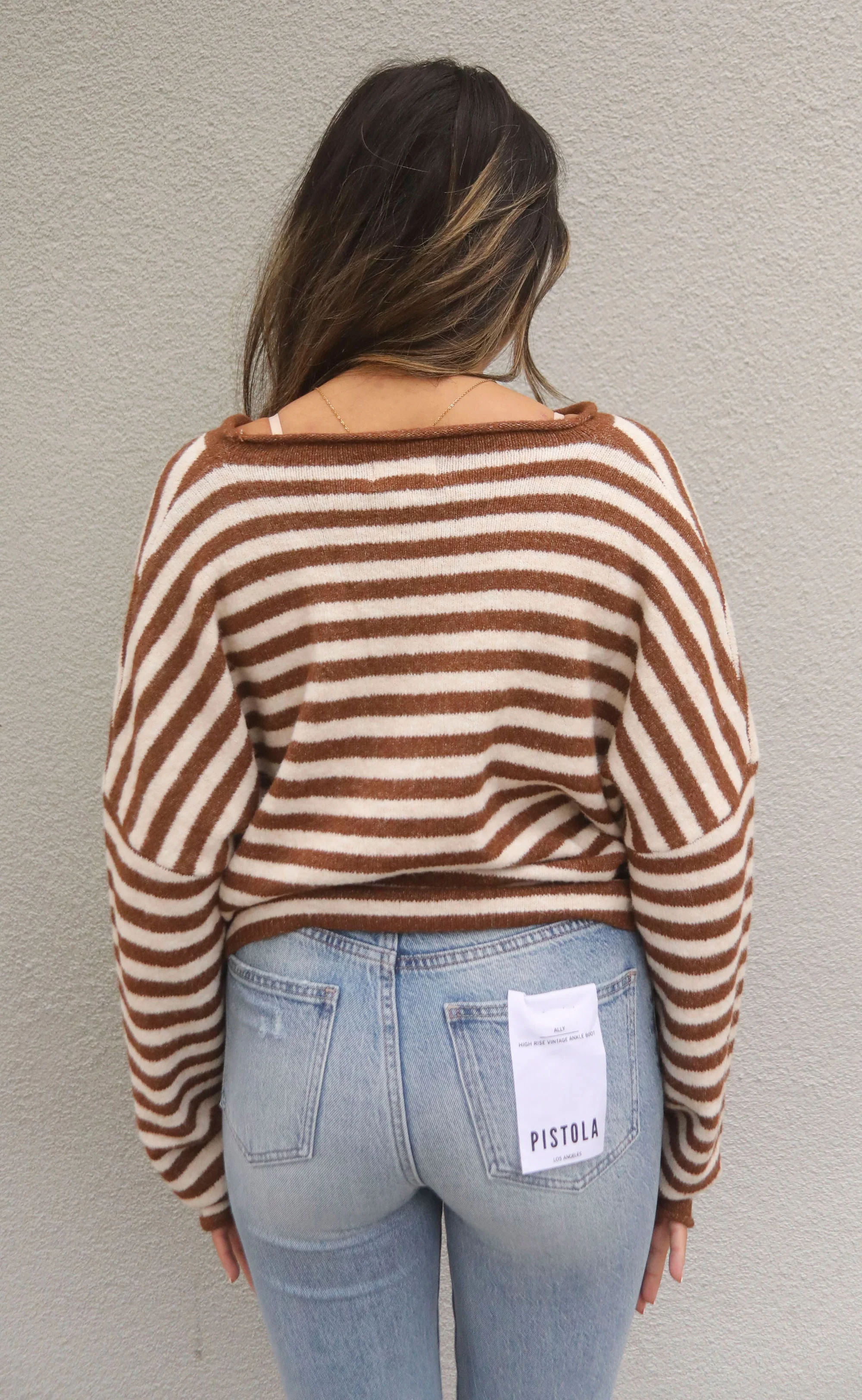 beat of your heart cardigan - ivory/brown - Image 2