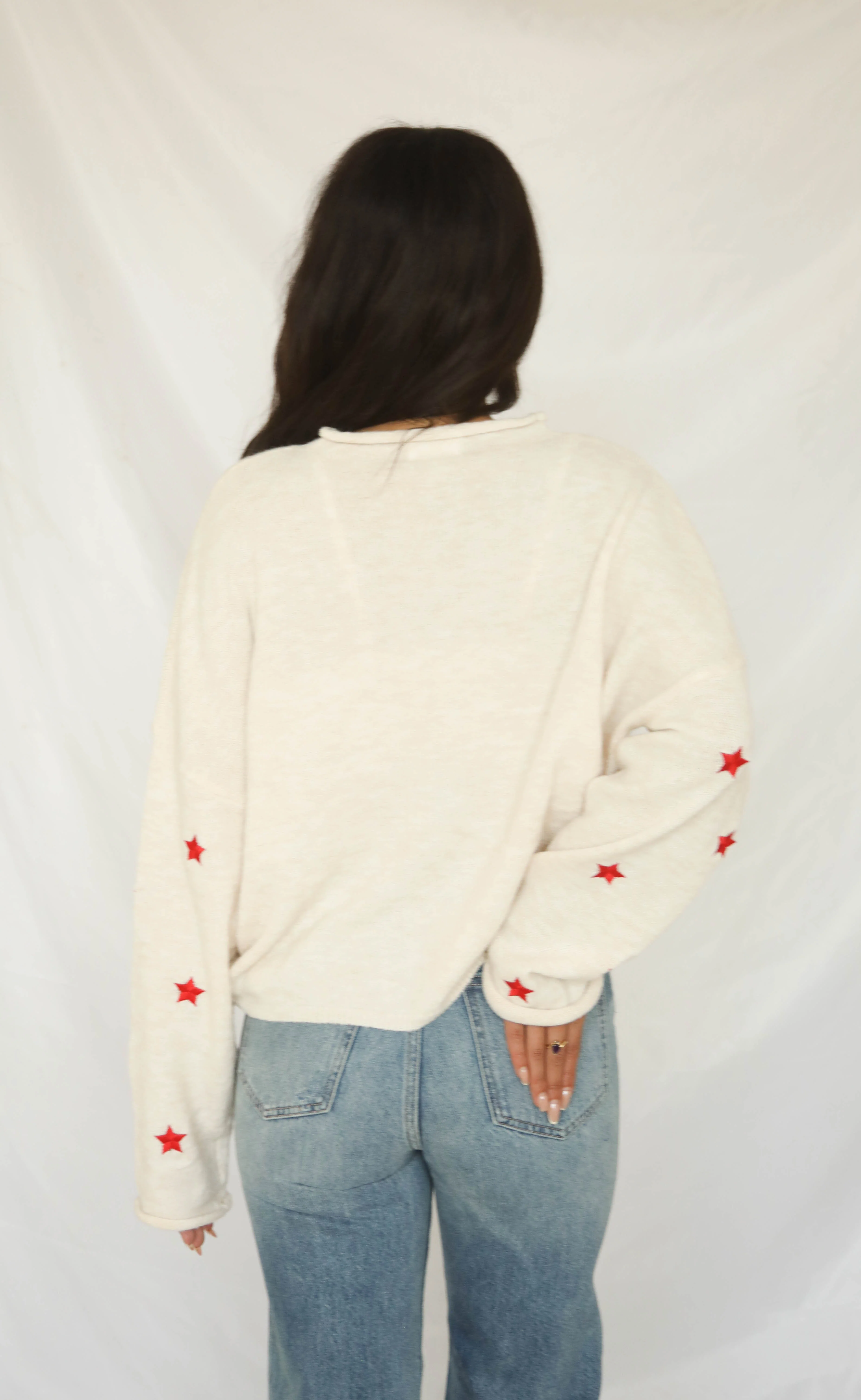 beat of your heart cardigan - red star - Image 3