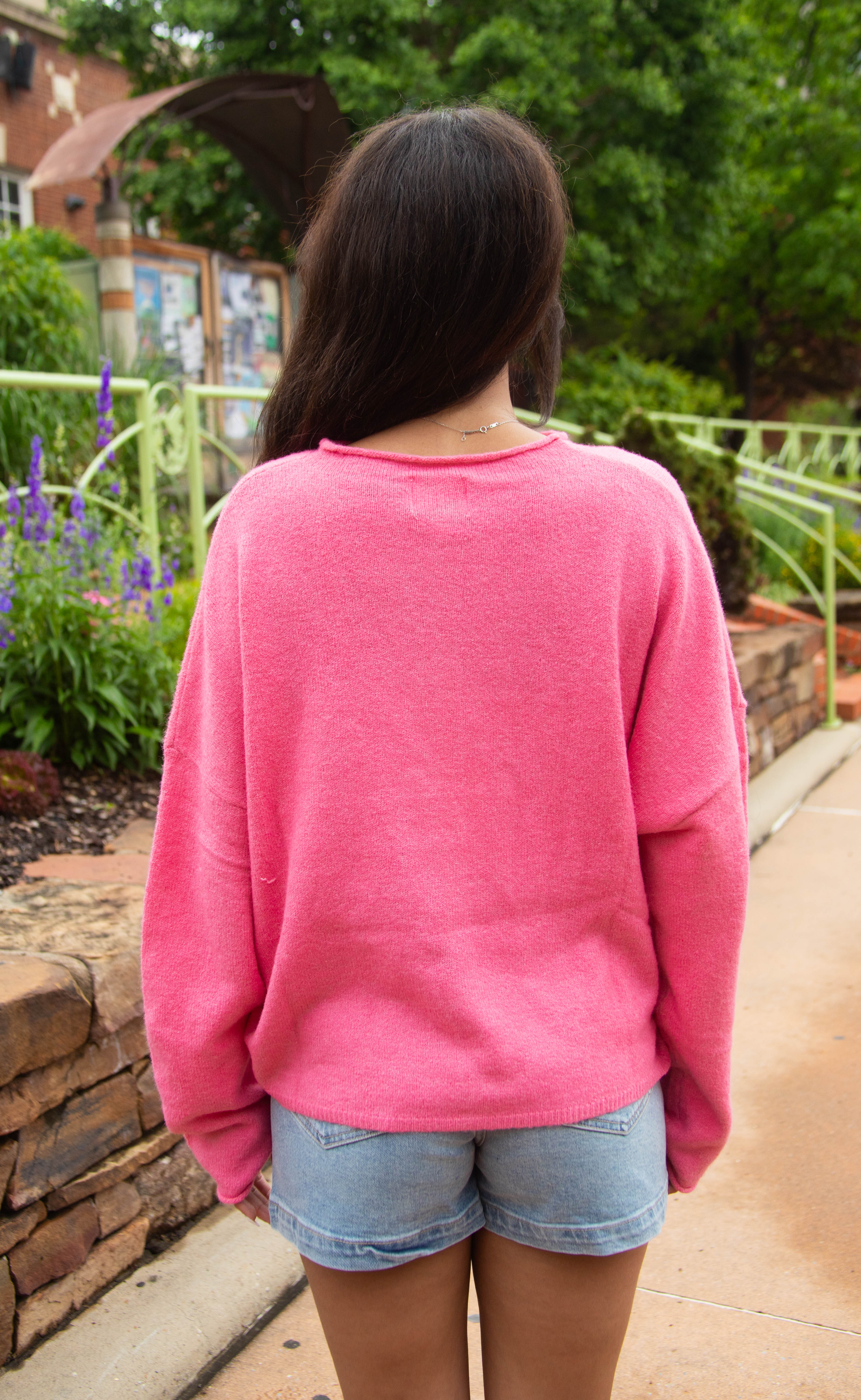 beat of your heart cardigan - rose - Image 3