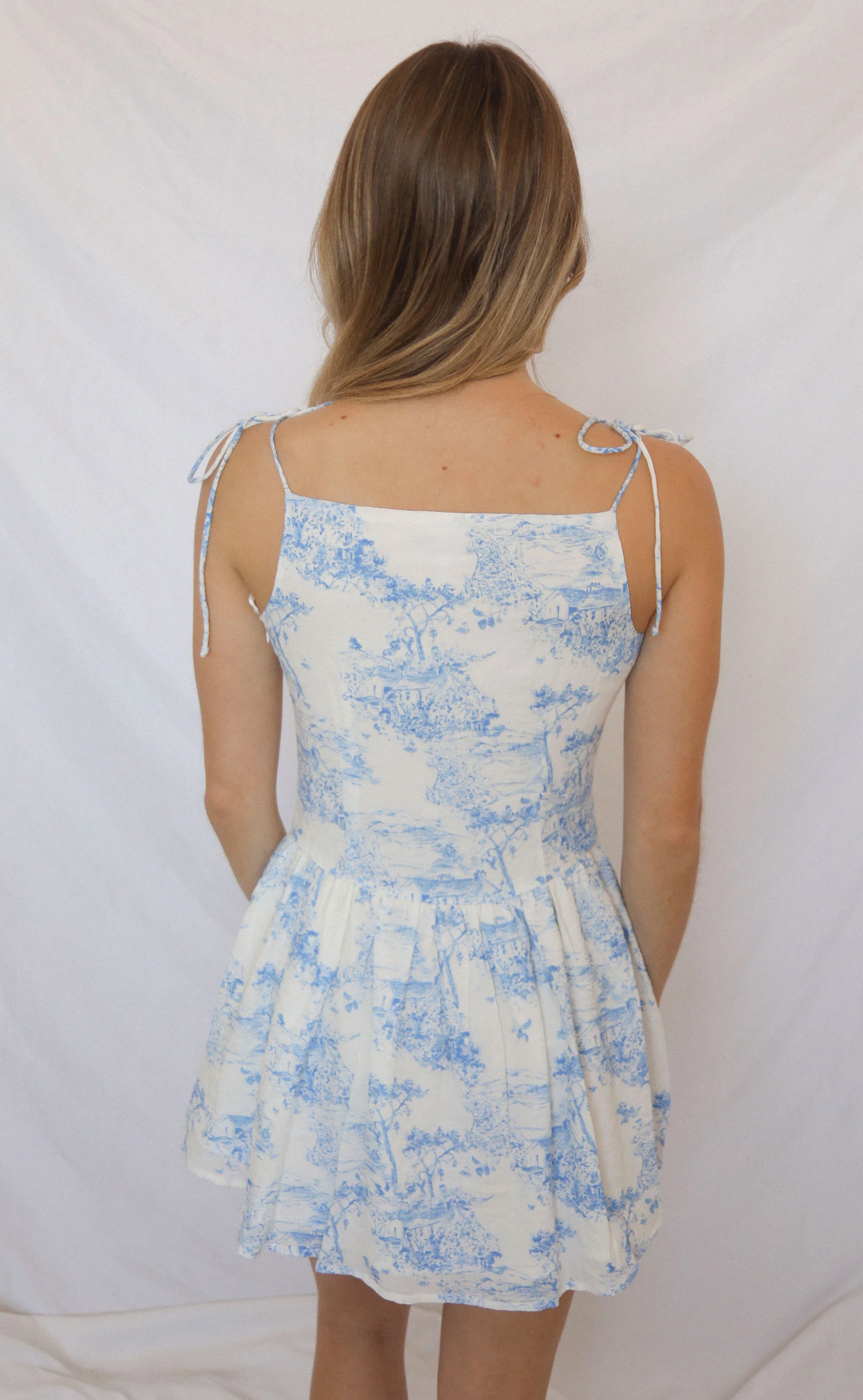 birds of a feather mini dress - chinoiserie - Image 4