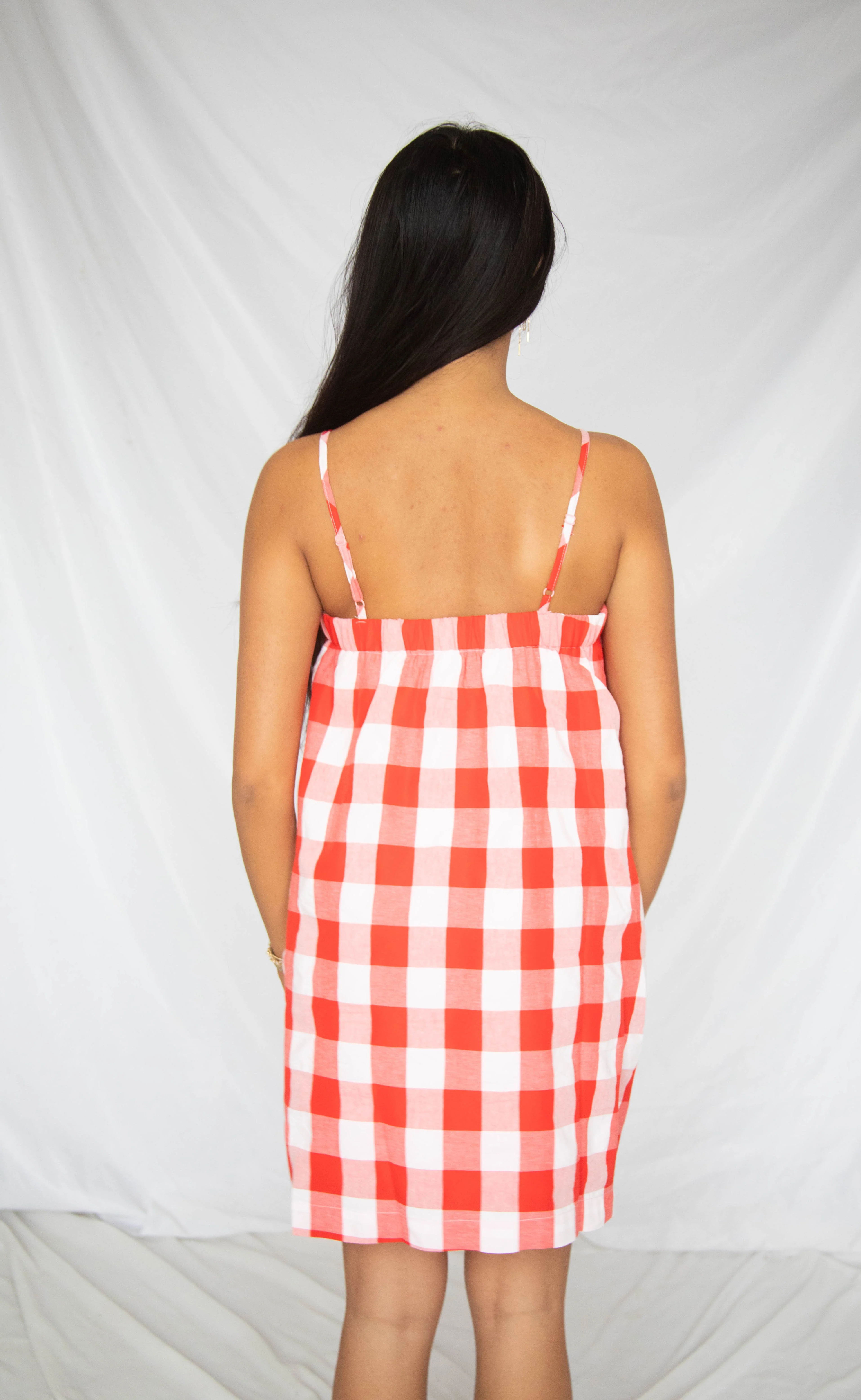 blushing over you cami mini dress - red - Image 3