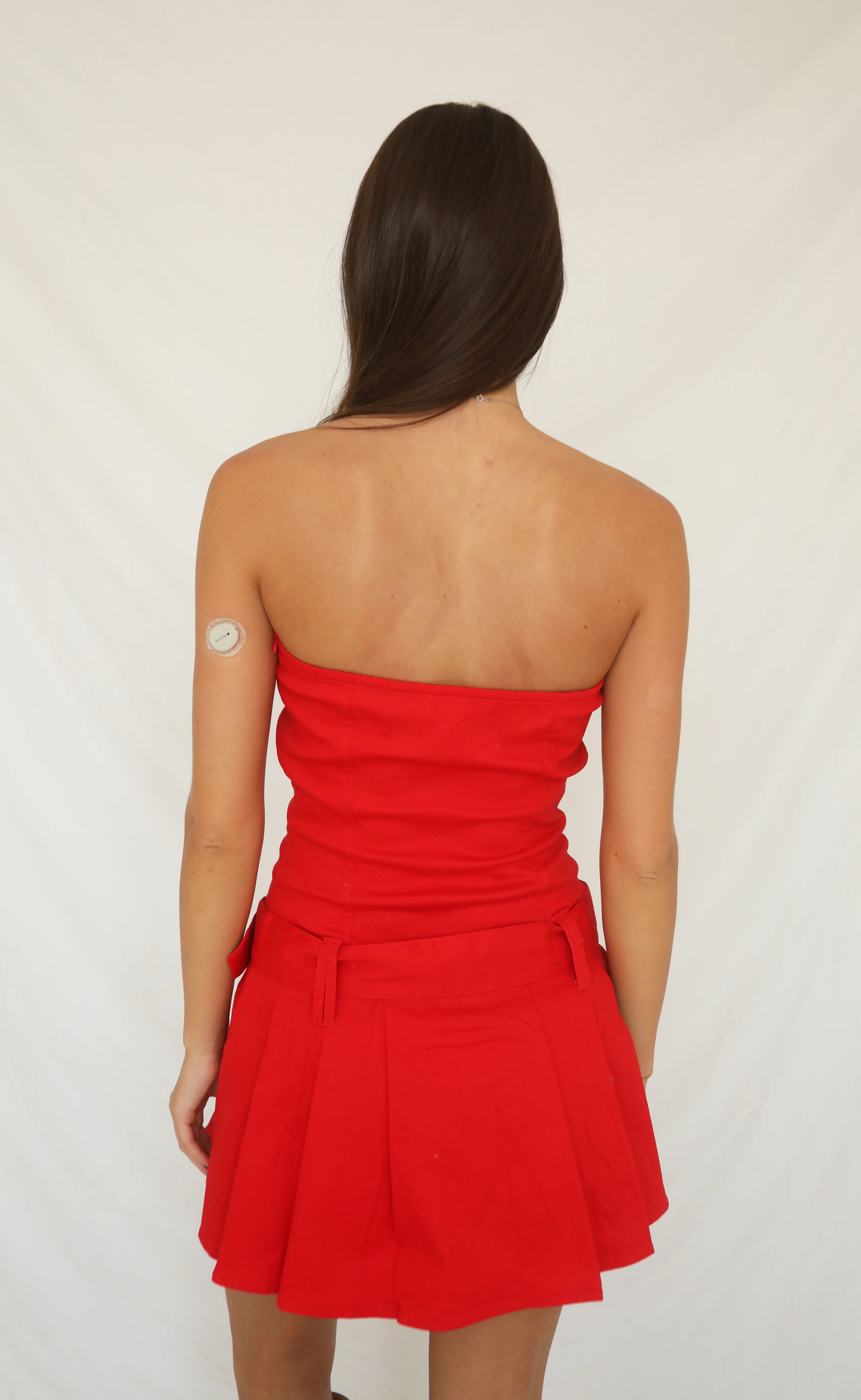 buckle up babe strapless mini dress - Image 3