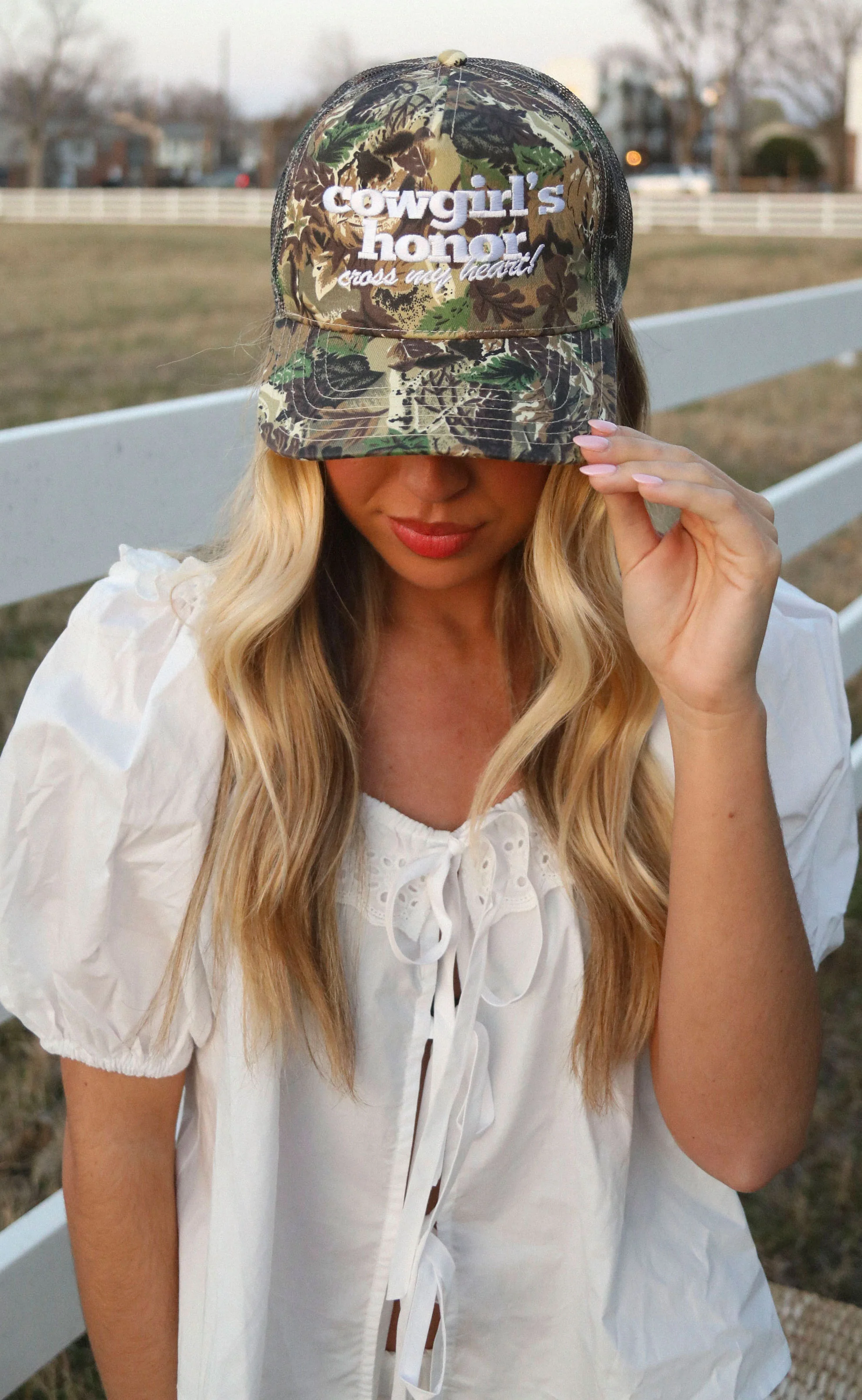 charlie southern: cowgirls honor trucker hat