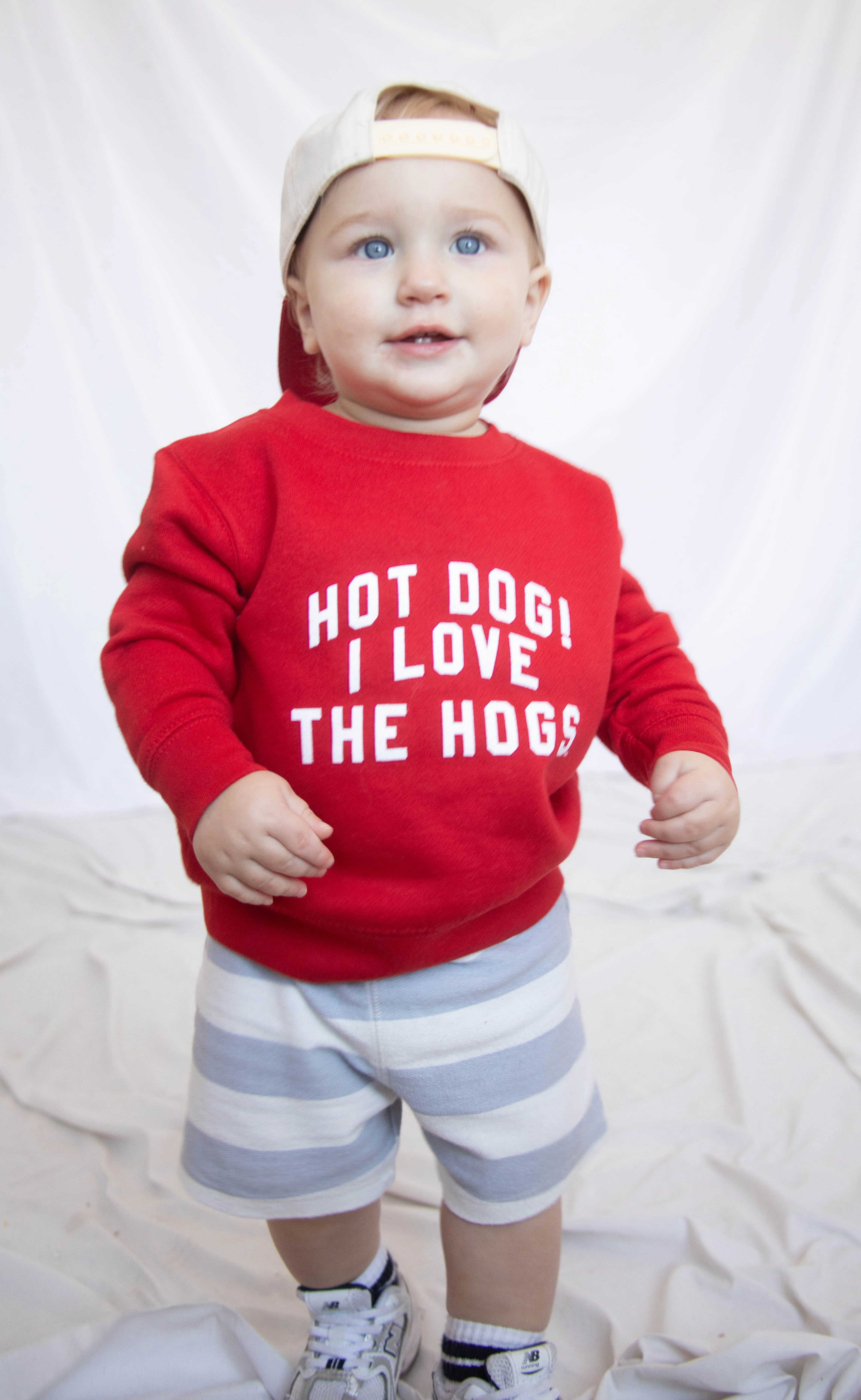 charlie southern: hot dog i love the hogs toddler sweatshirt - Image 4