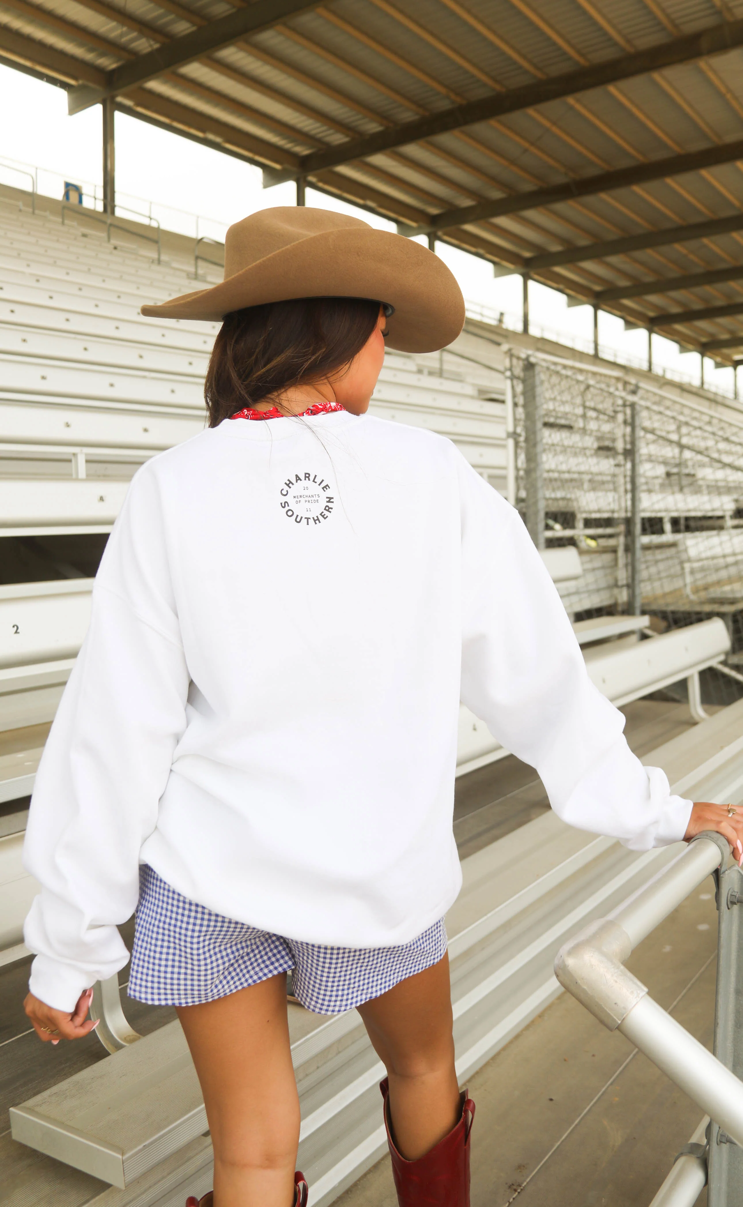charlie southern: usa flag crew sweatshirt - Image 2