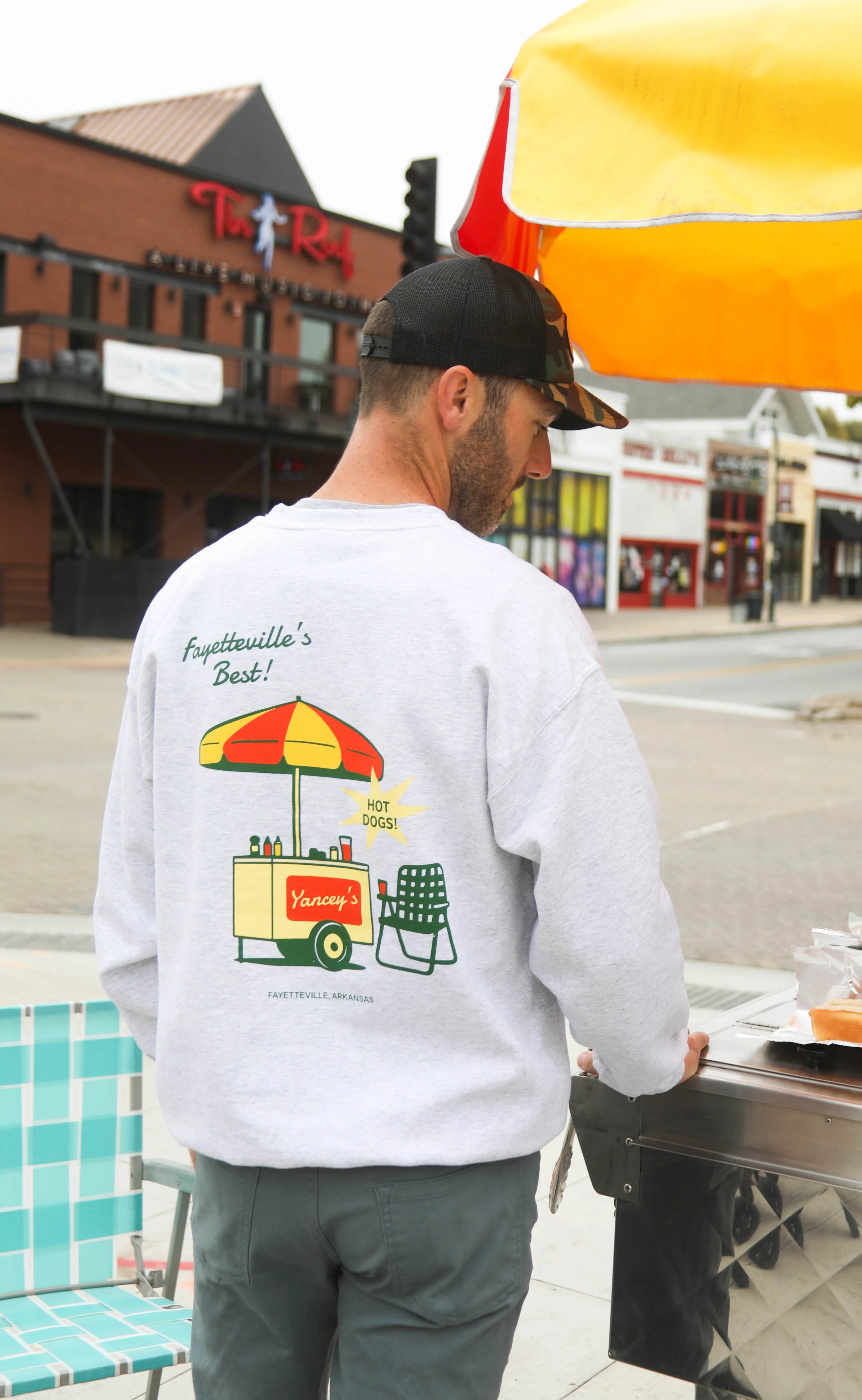 charlie southern: yancey's hot dogs sweatshirt - Image 4