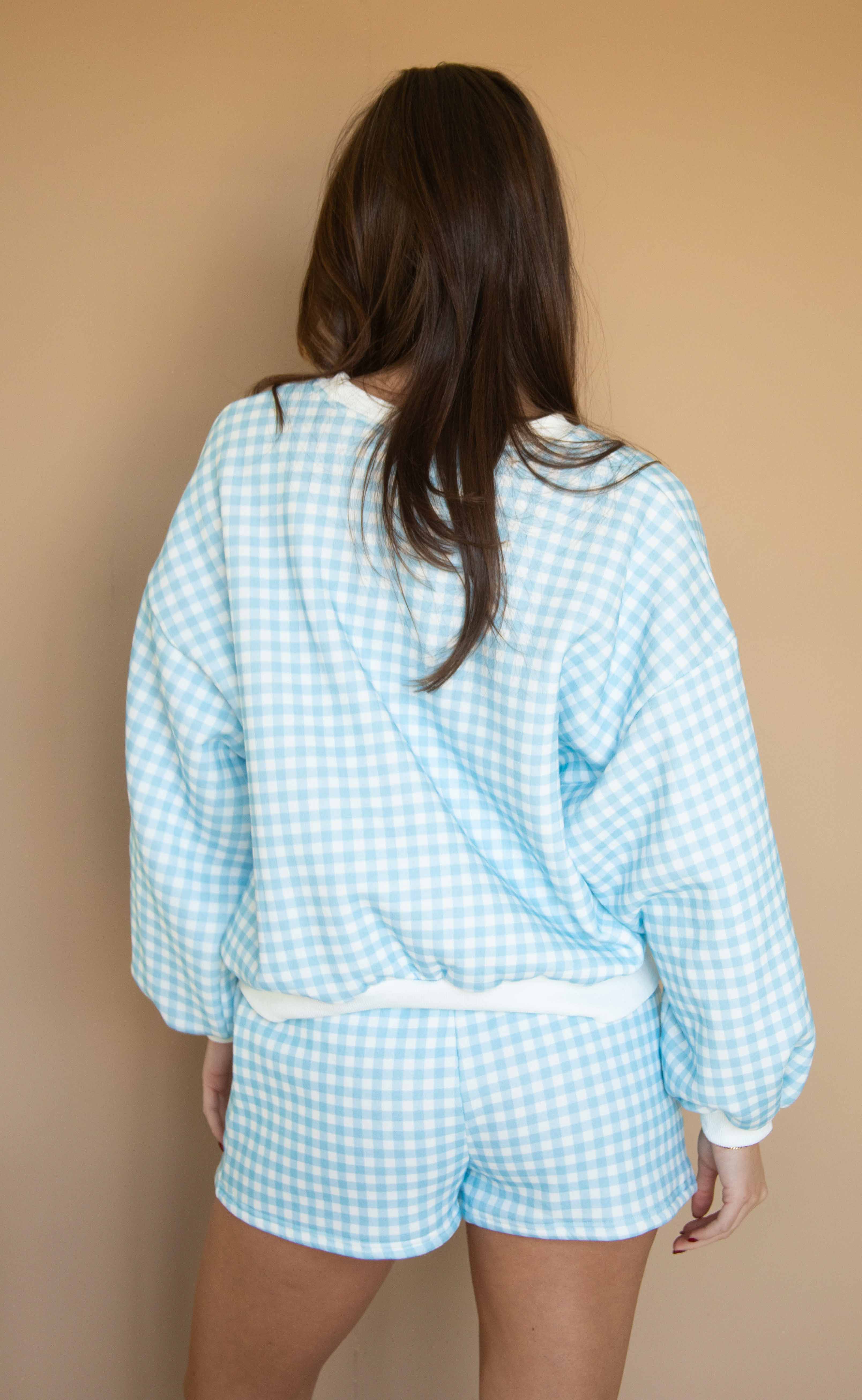 check to it gingham set - blue - Image 3