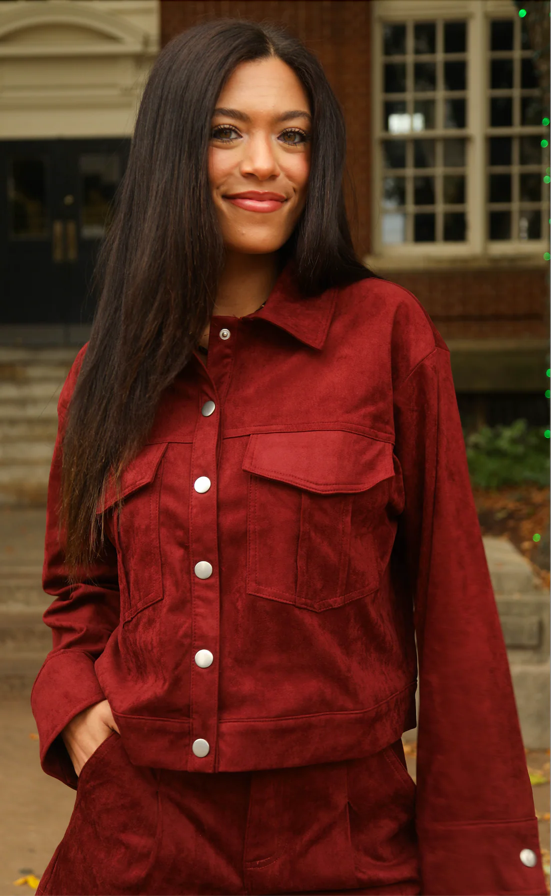 counting the days suede jacket - Image 2