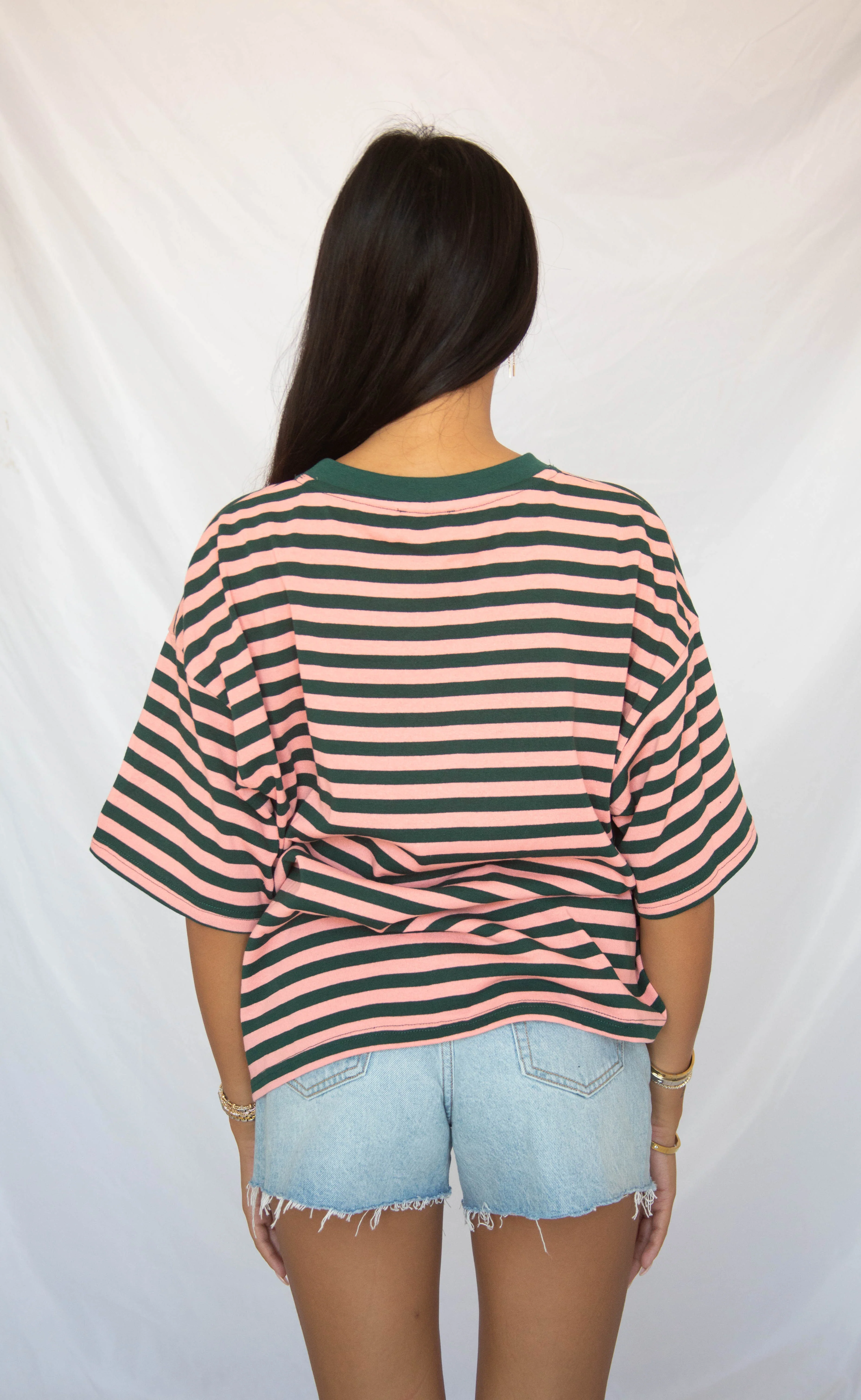 country club striped oversize t-shirt - Image 3