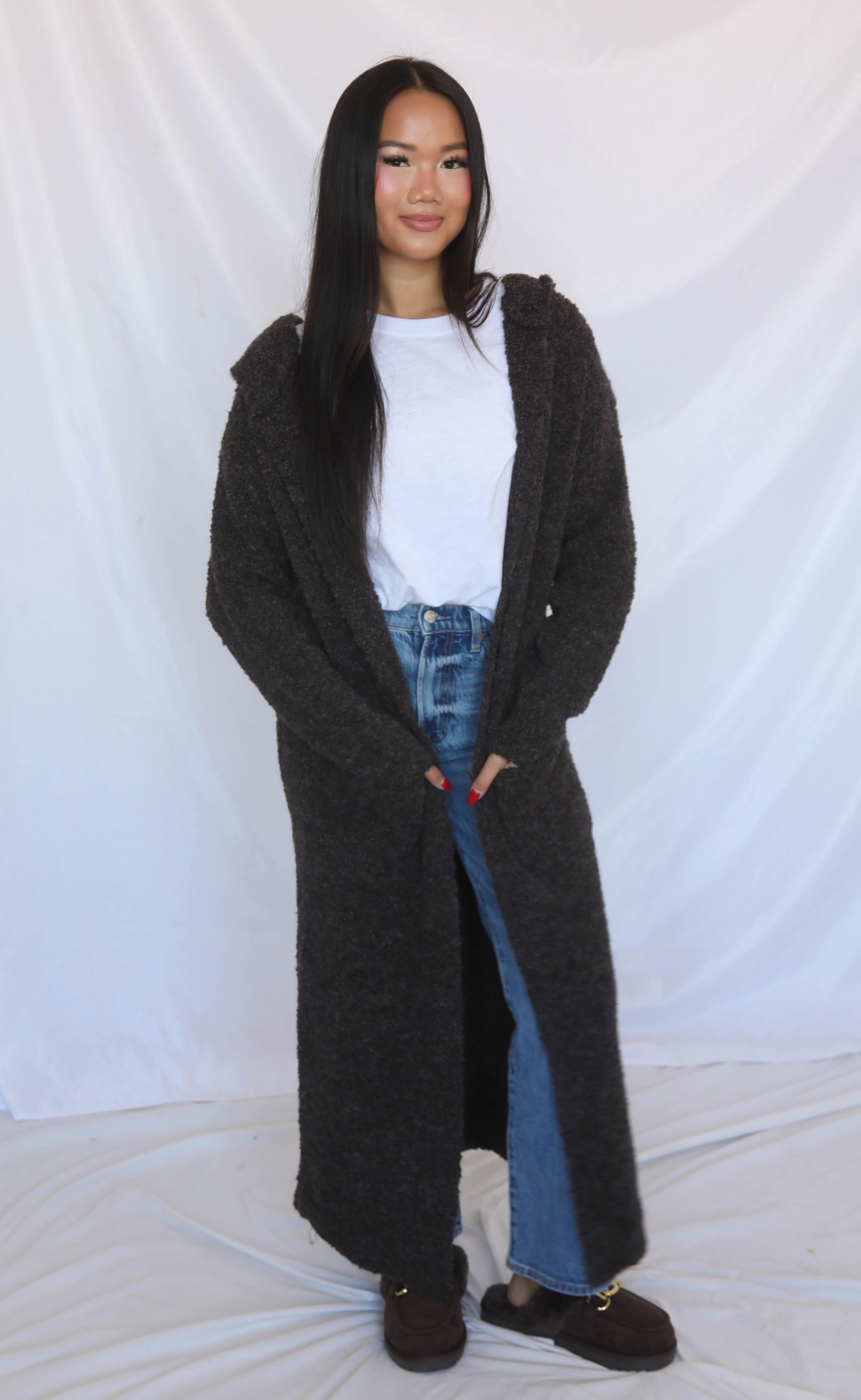 cozy up long cardigan - Image 2