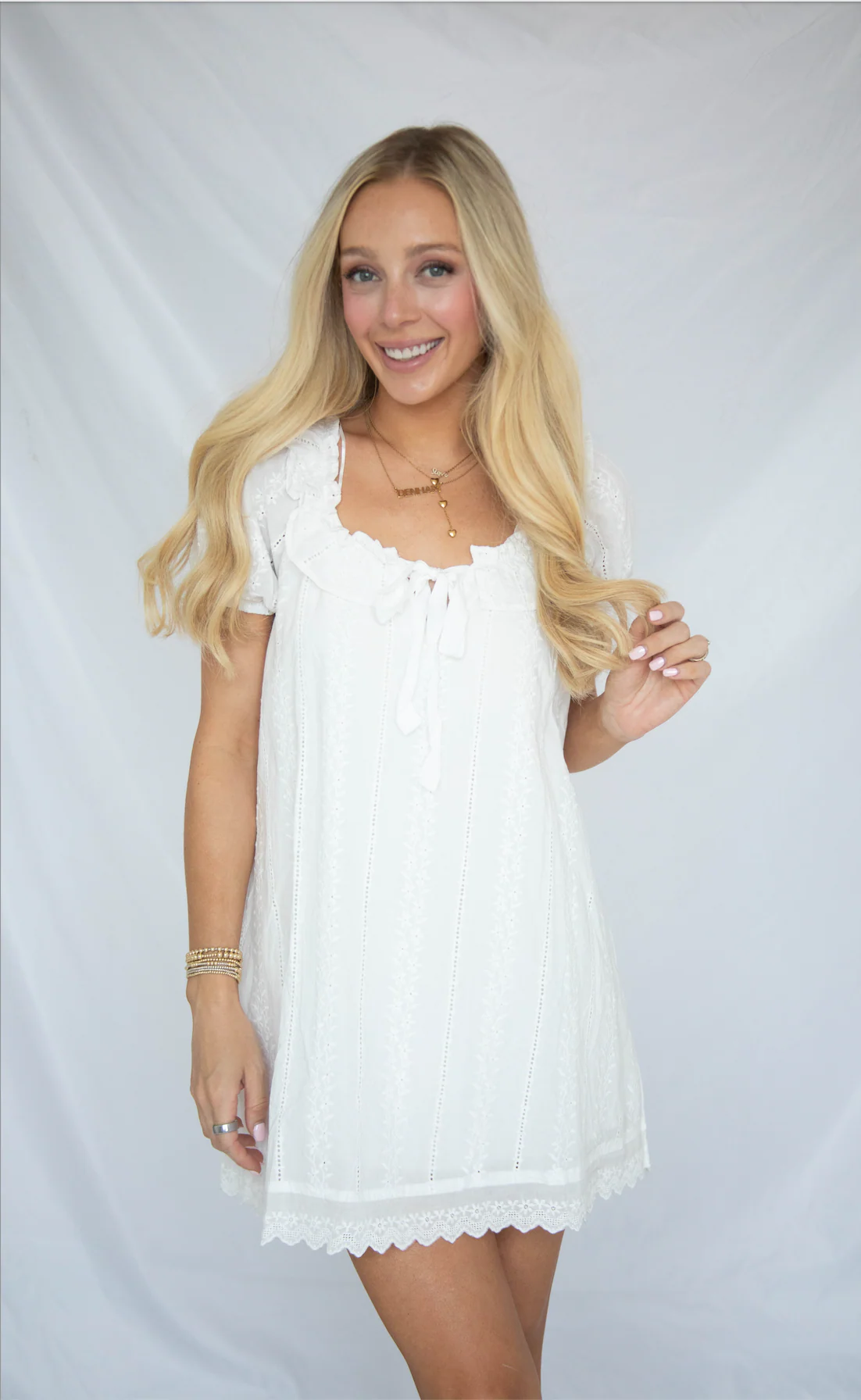 easy living babydoll mini dress