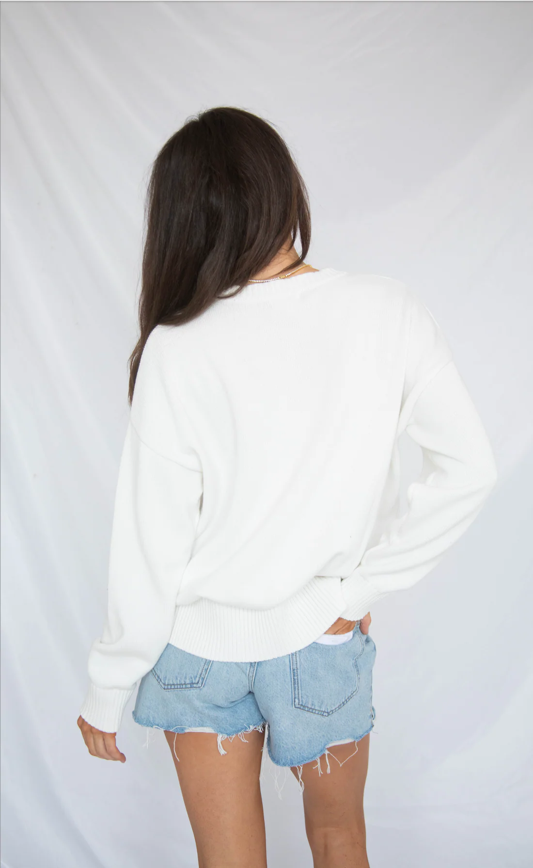 declaration flag sweater - white - Image 4