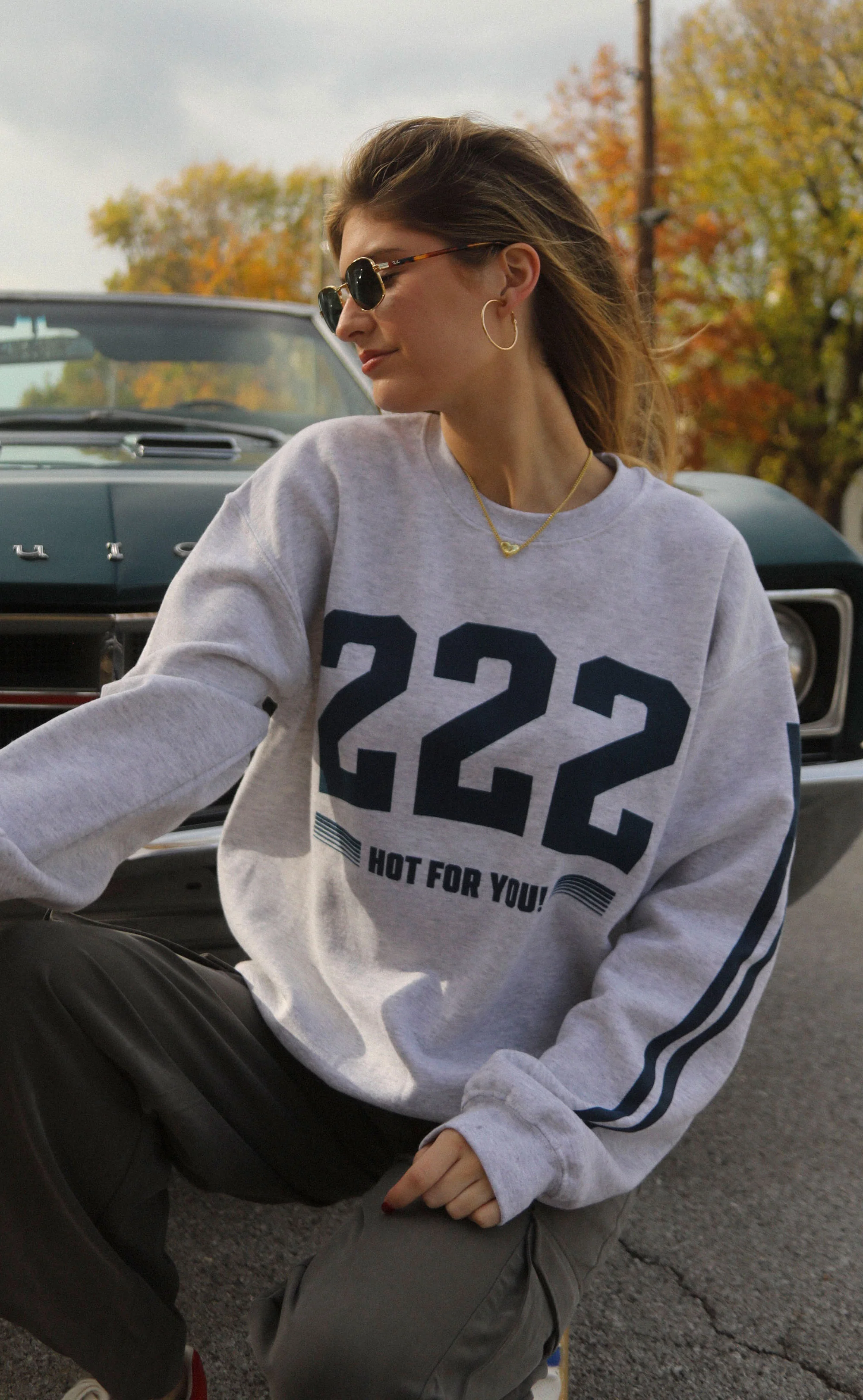 friday + saturday: 222 hot sweatshirt - Image 2