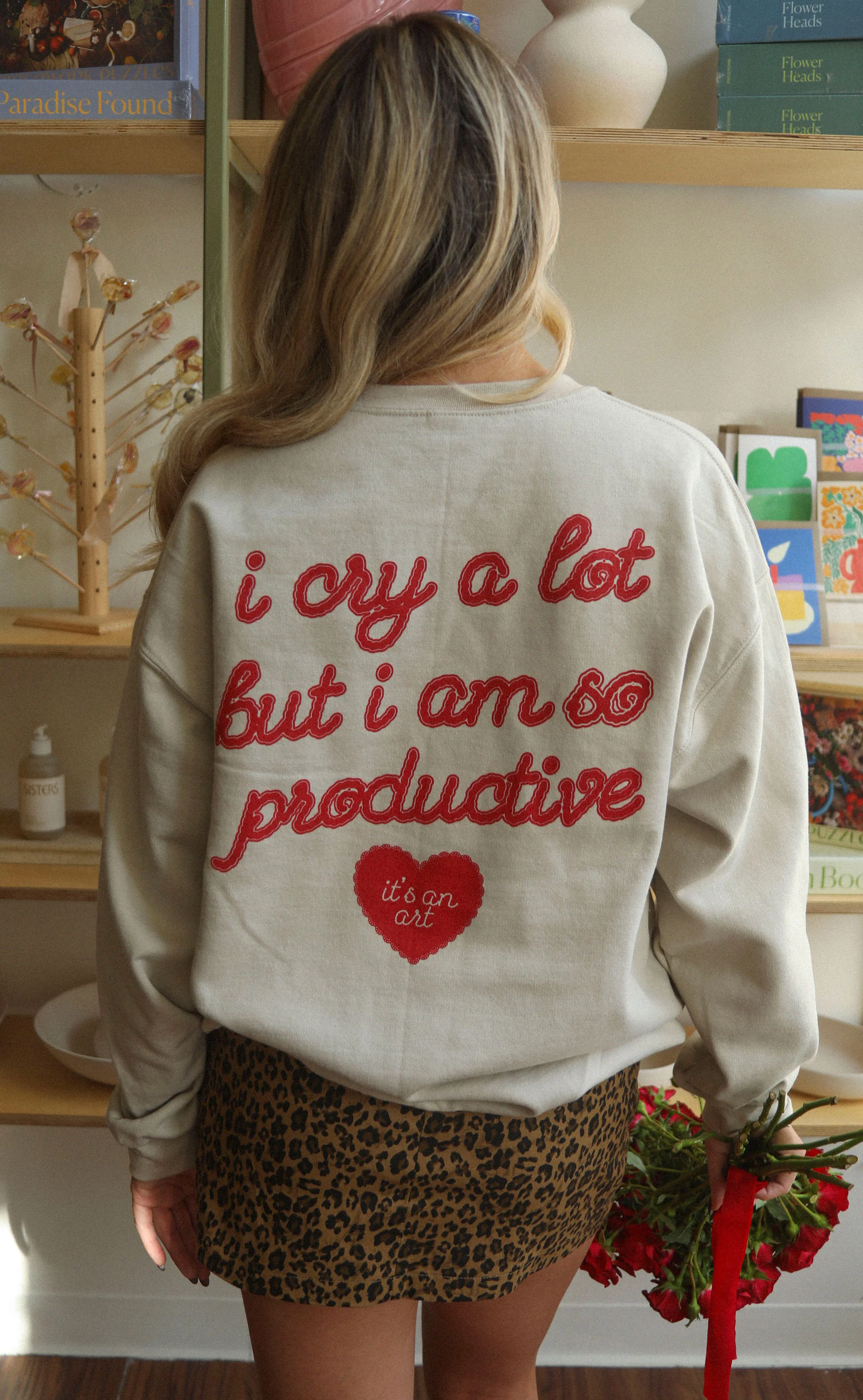 friday + saturday: broken heart sweatshirt - Image 2