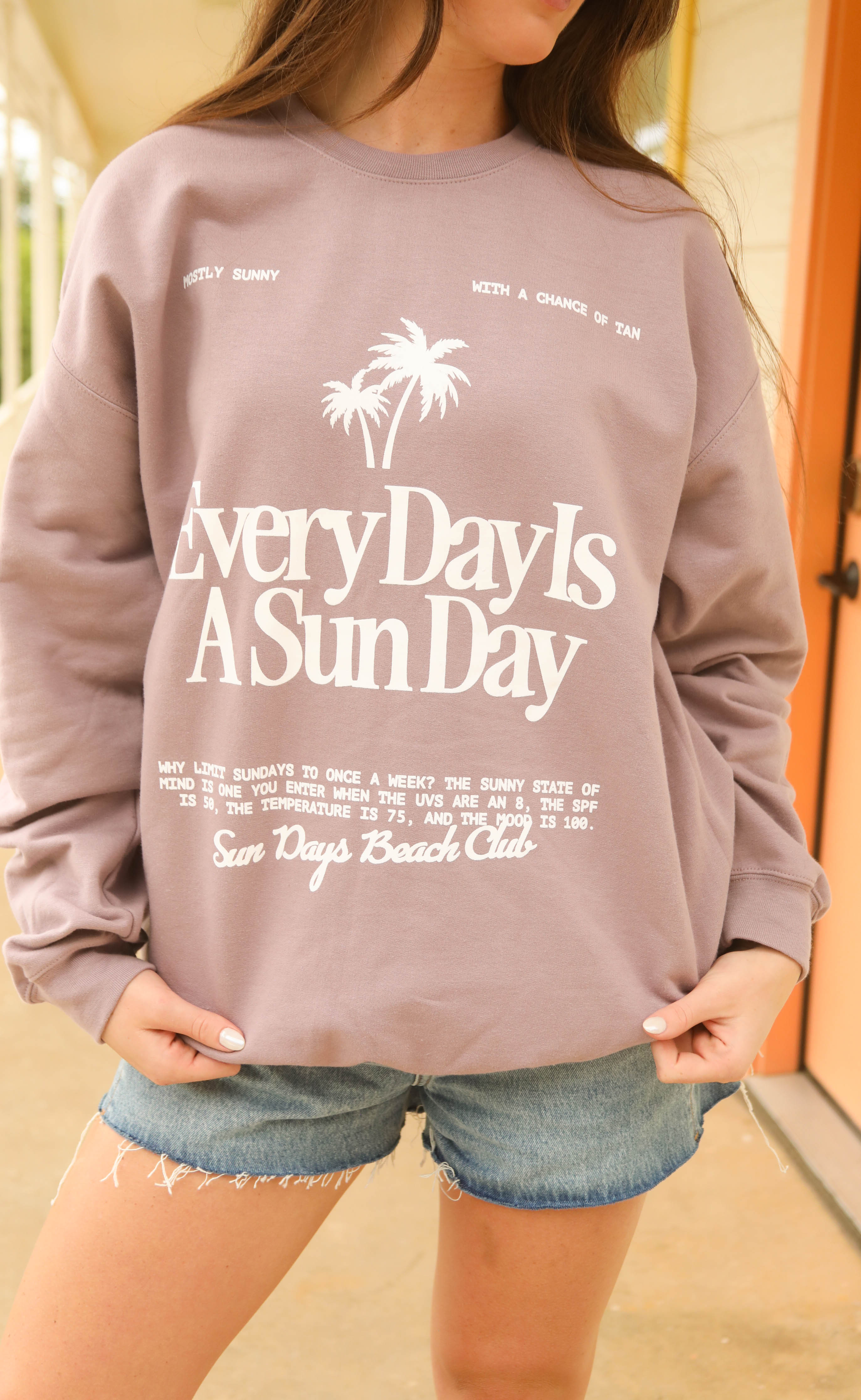friday + saturday: everyday is a sunday sweatshirt - Image 2