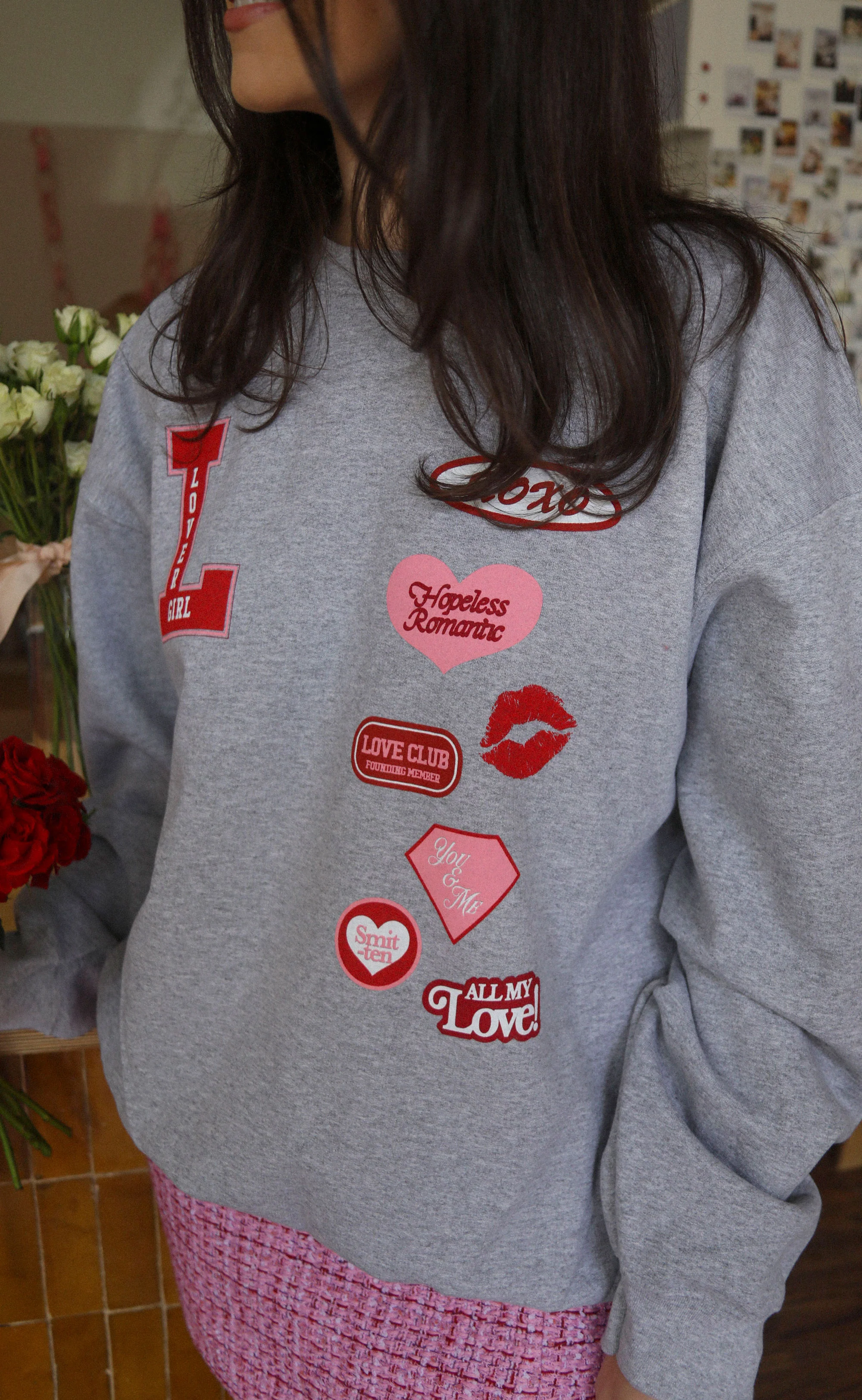 friday + saturday: lover girl patches sweatshirt - Image 3