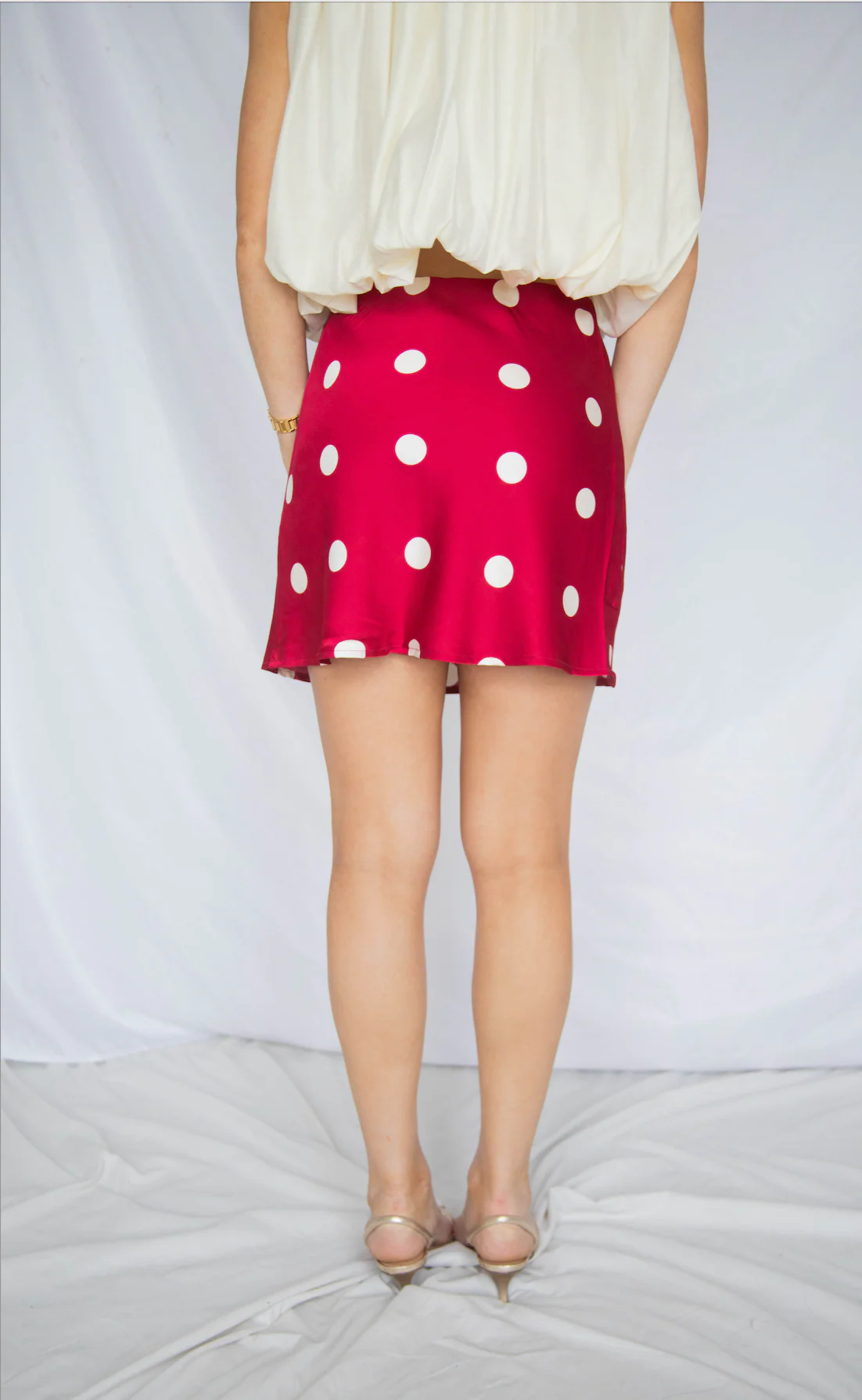 inside edition polka dot mini skirt - Image 3