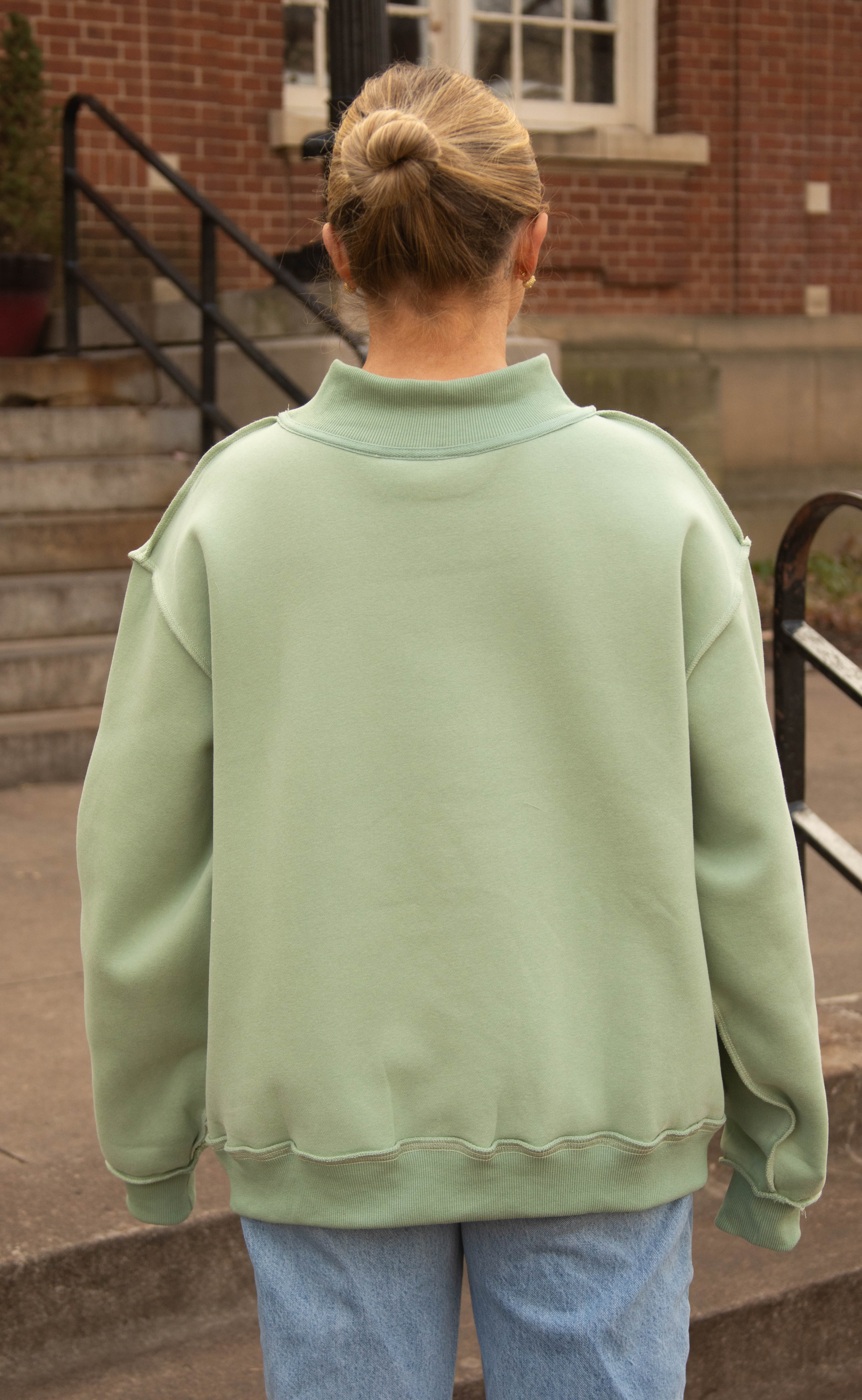 Jesus embroidered mock neck - Image 4