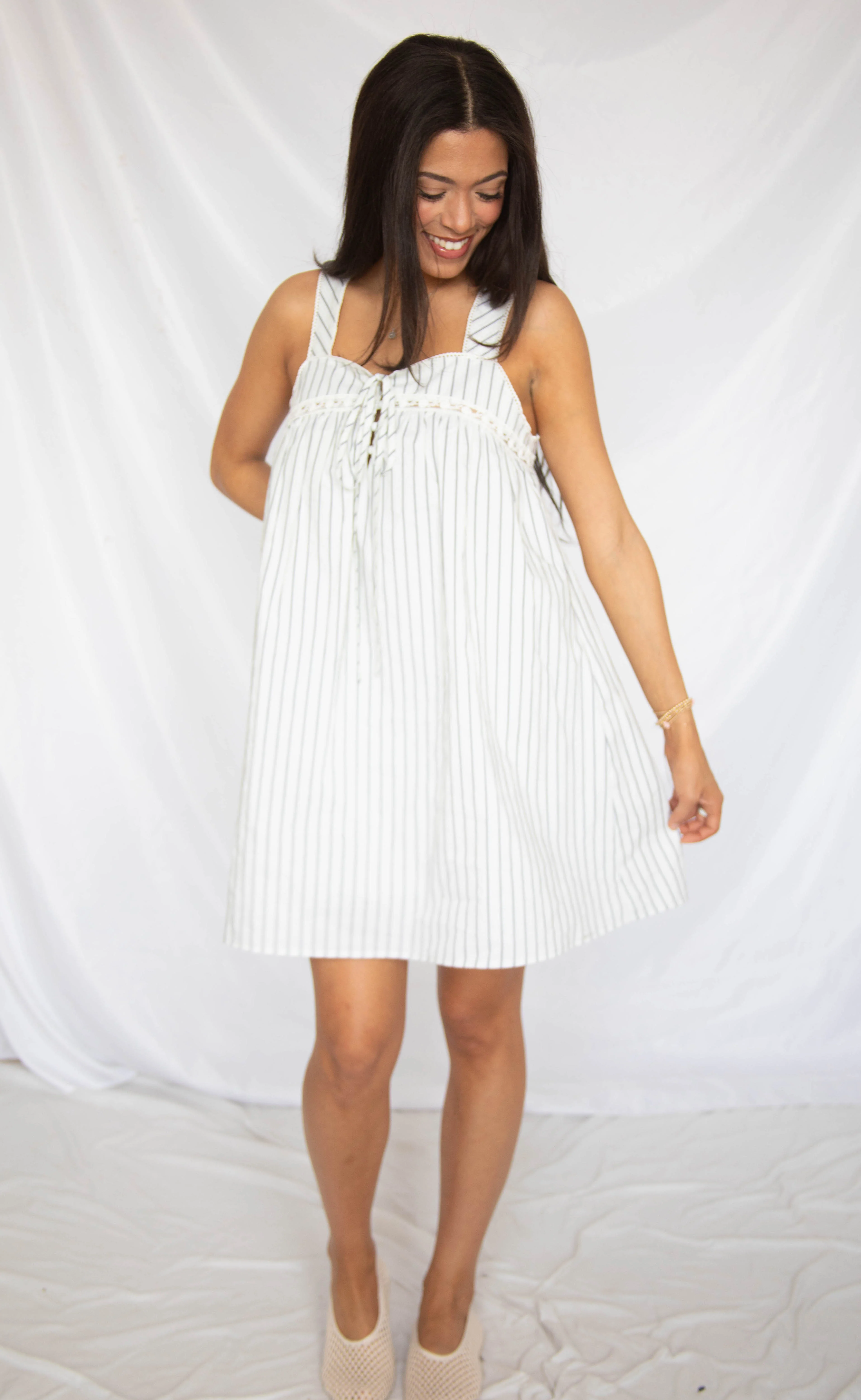 just like you cotton babydoll mini dress - Image 2