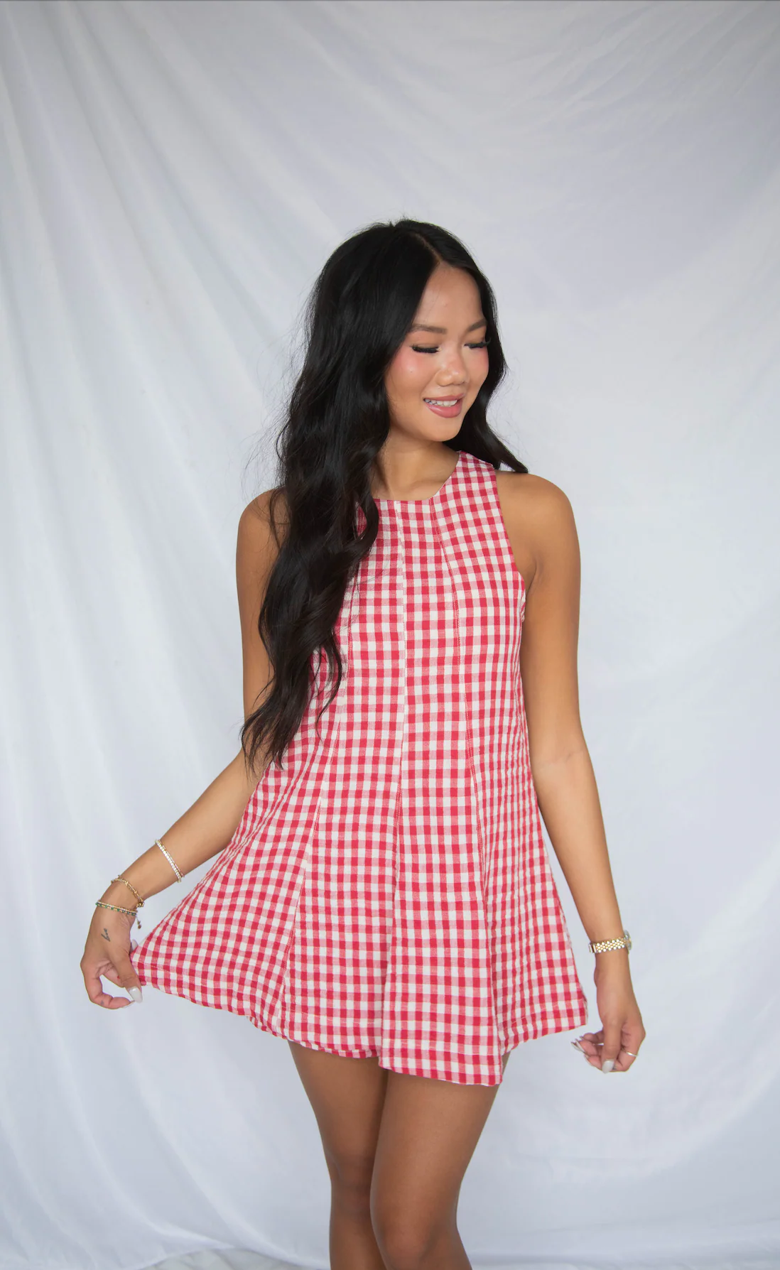 heading down south gingham romper - Image 2