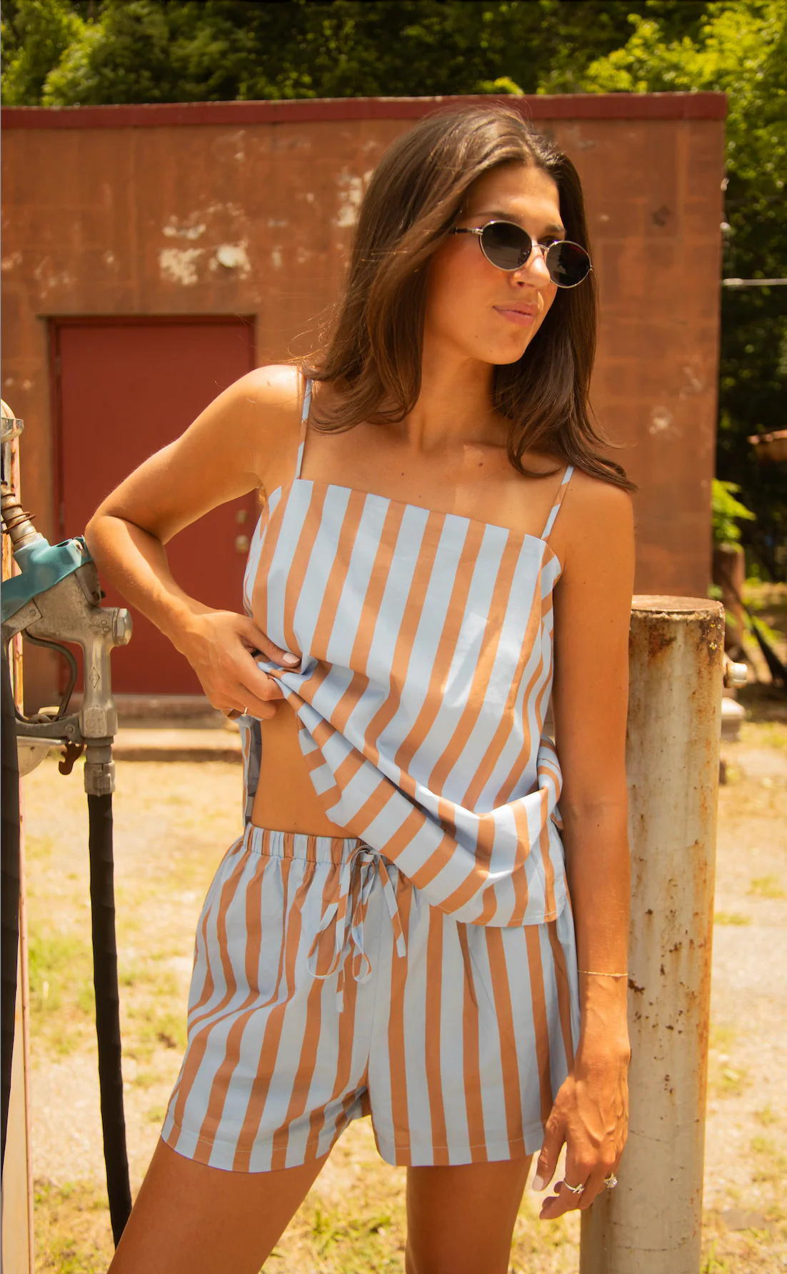 malibu stripe two piece set - Image 2