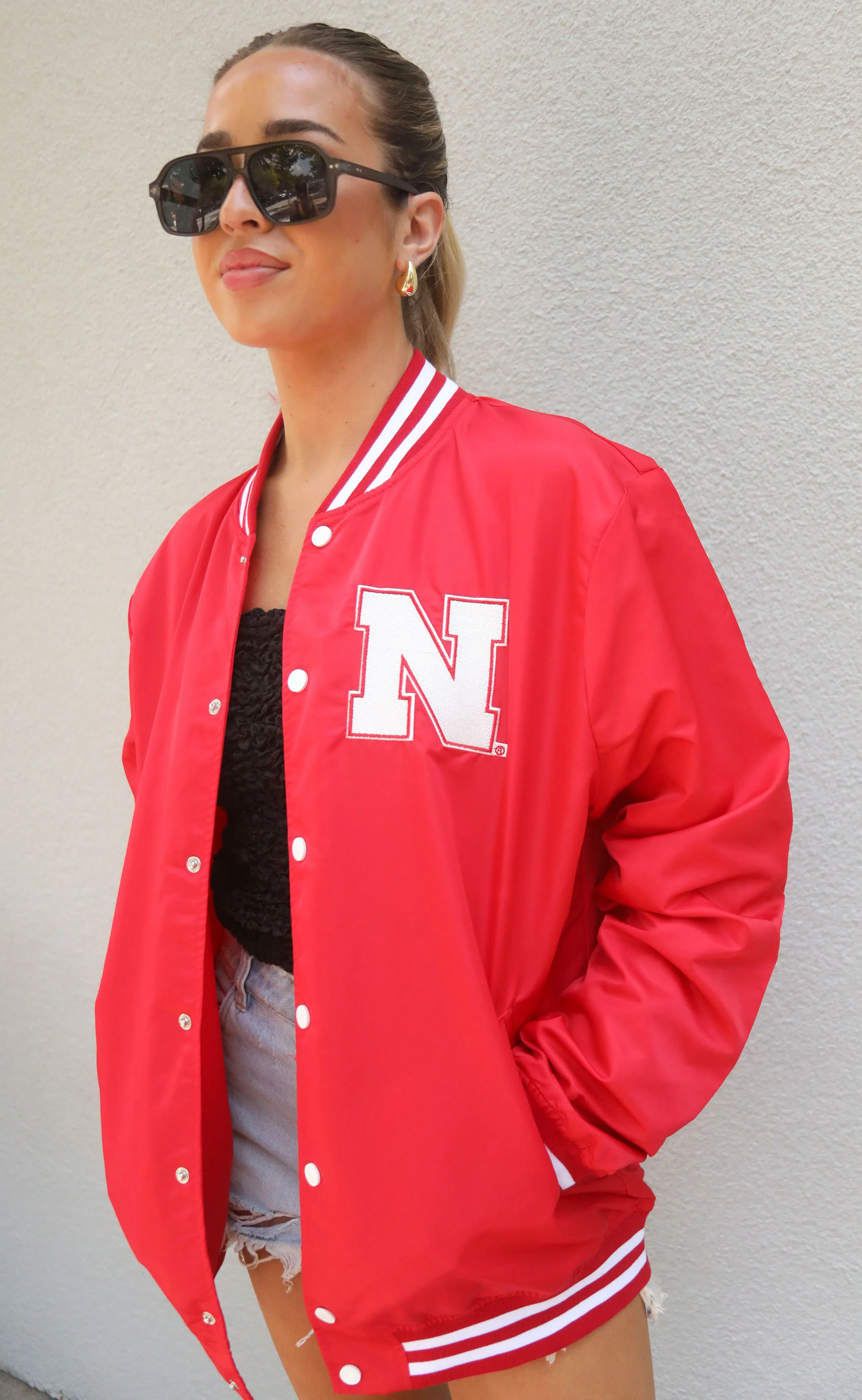 nebraska huskers red varsity jacket - Image 3