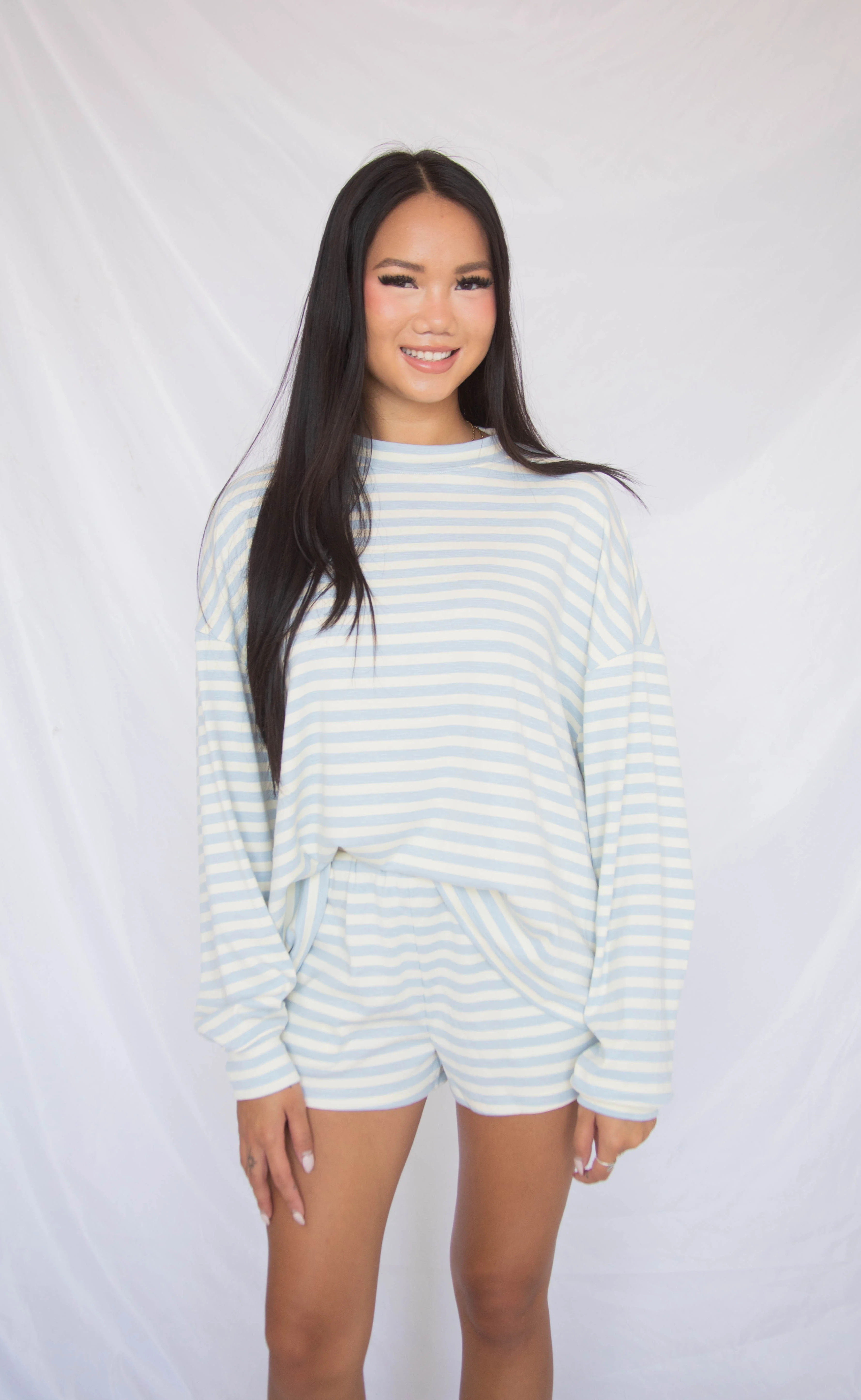 not over you striped set - blue - Image 2