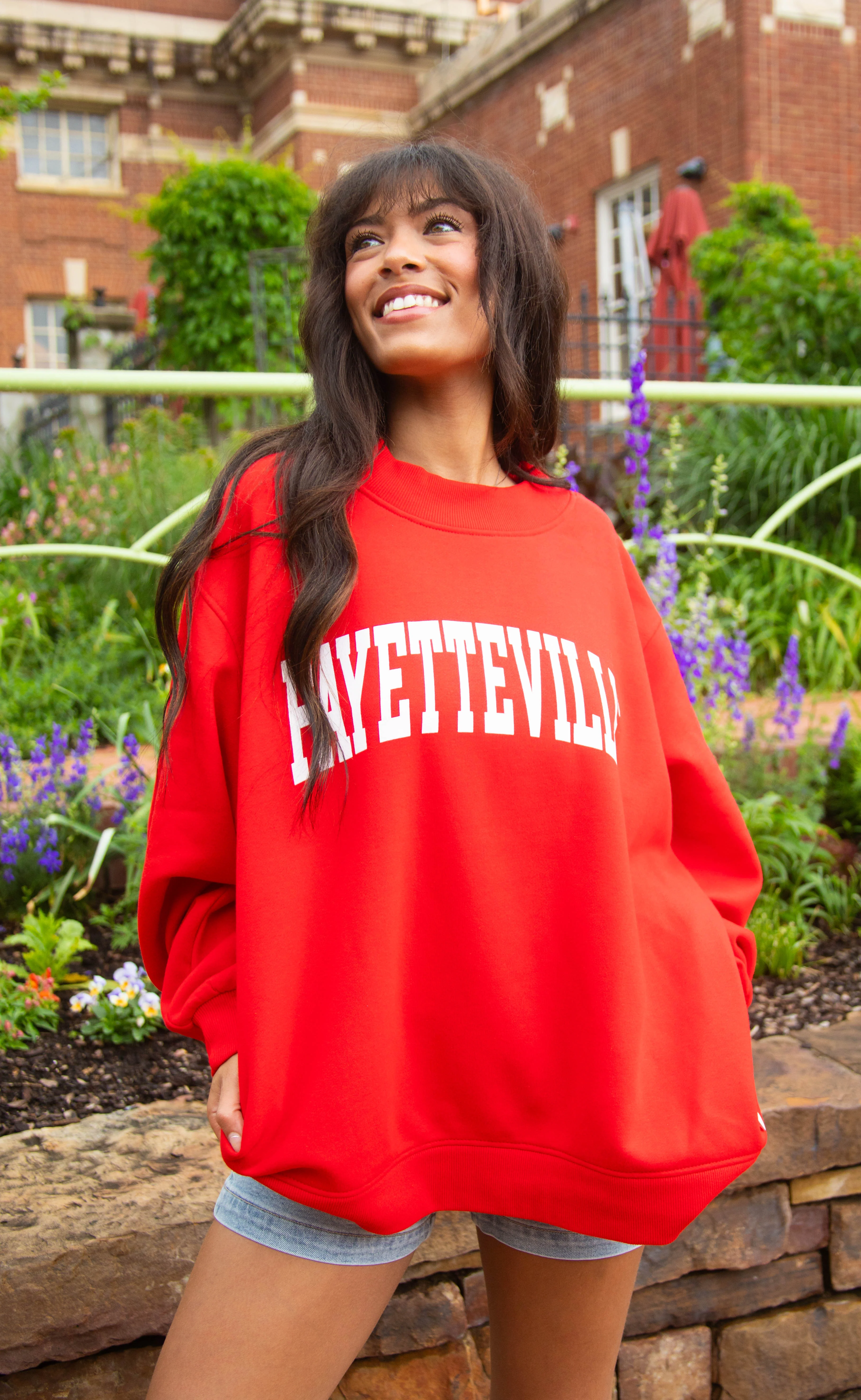 charlie southern: red fayetteville mock neck - Image 3