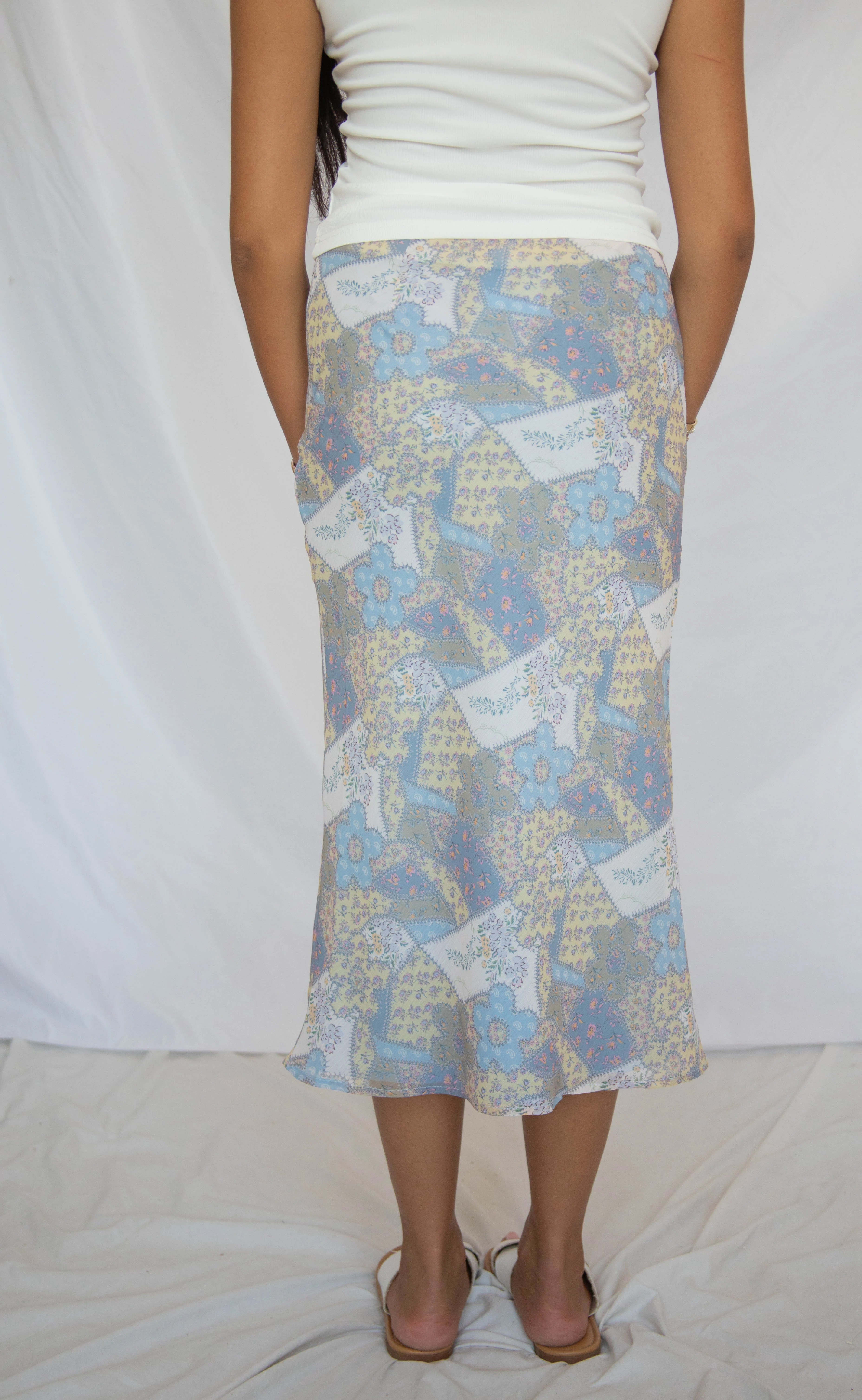 retro bloom midi skirt - Image 3