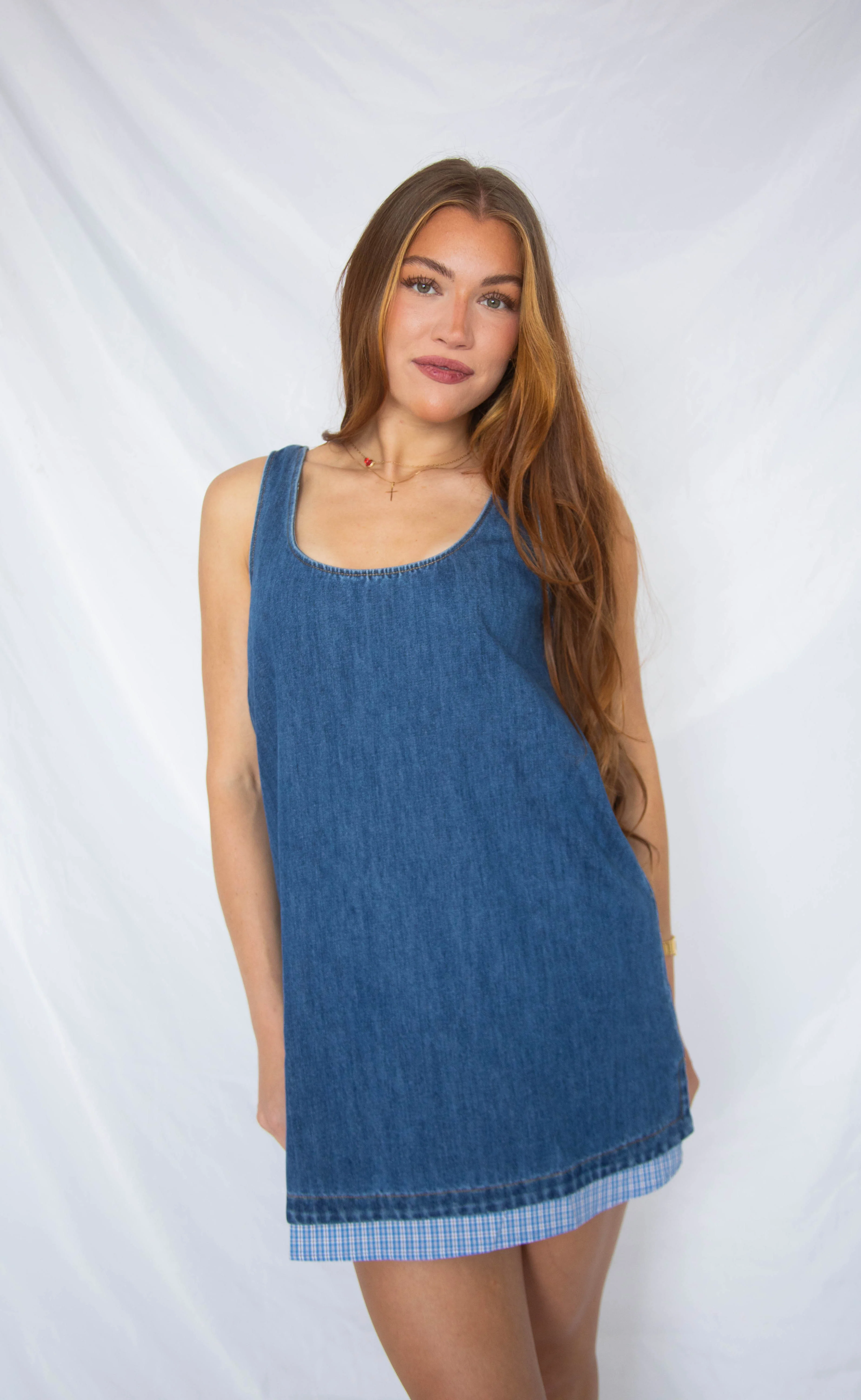 rodeo drive denim mini dress - Image 2