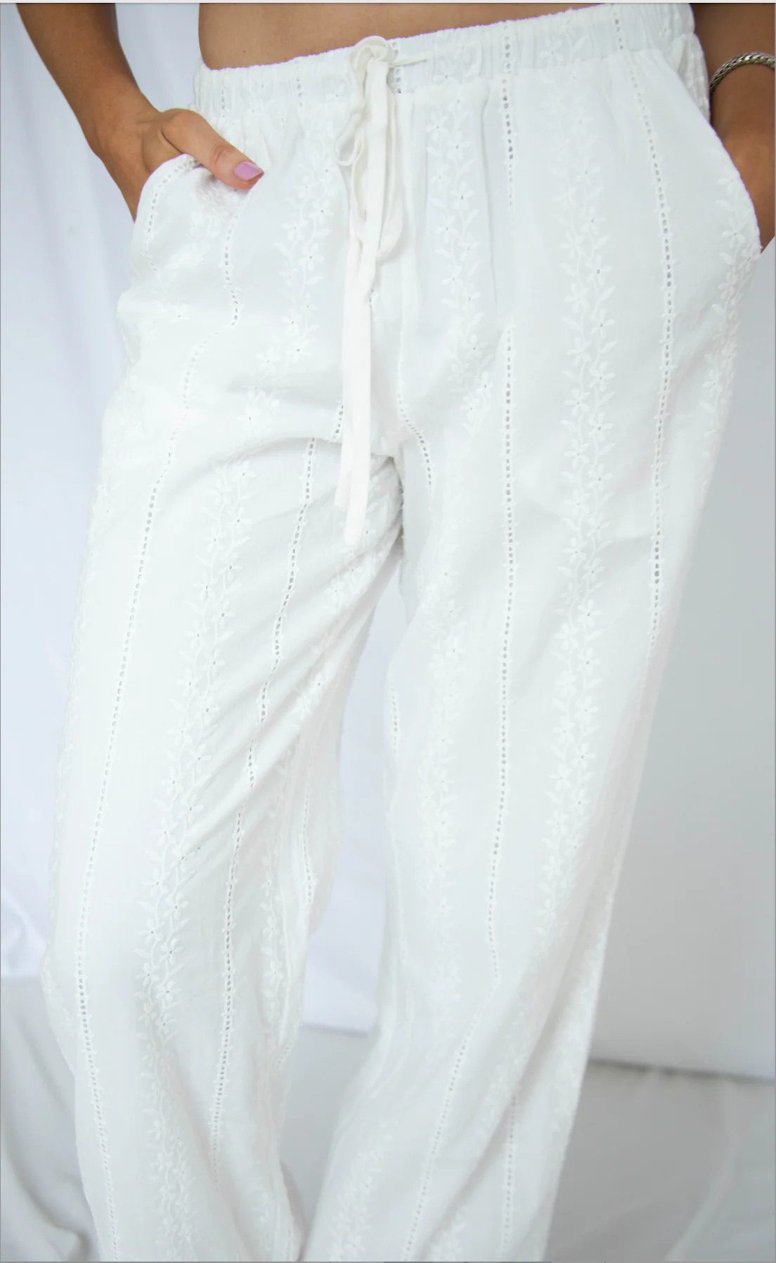 saving grace eyelet pants - Image 2