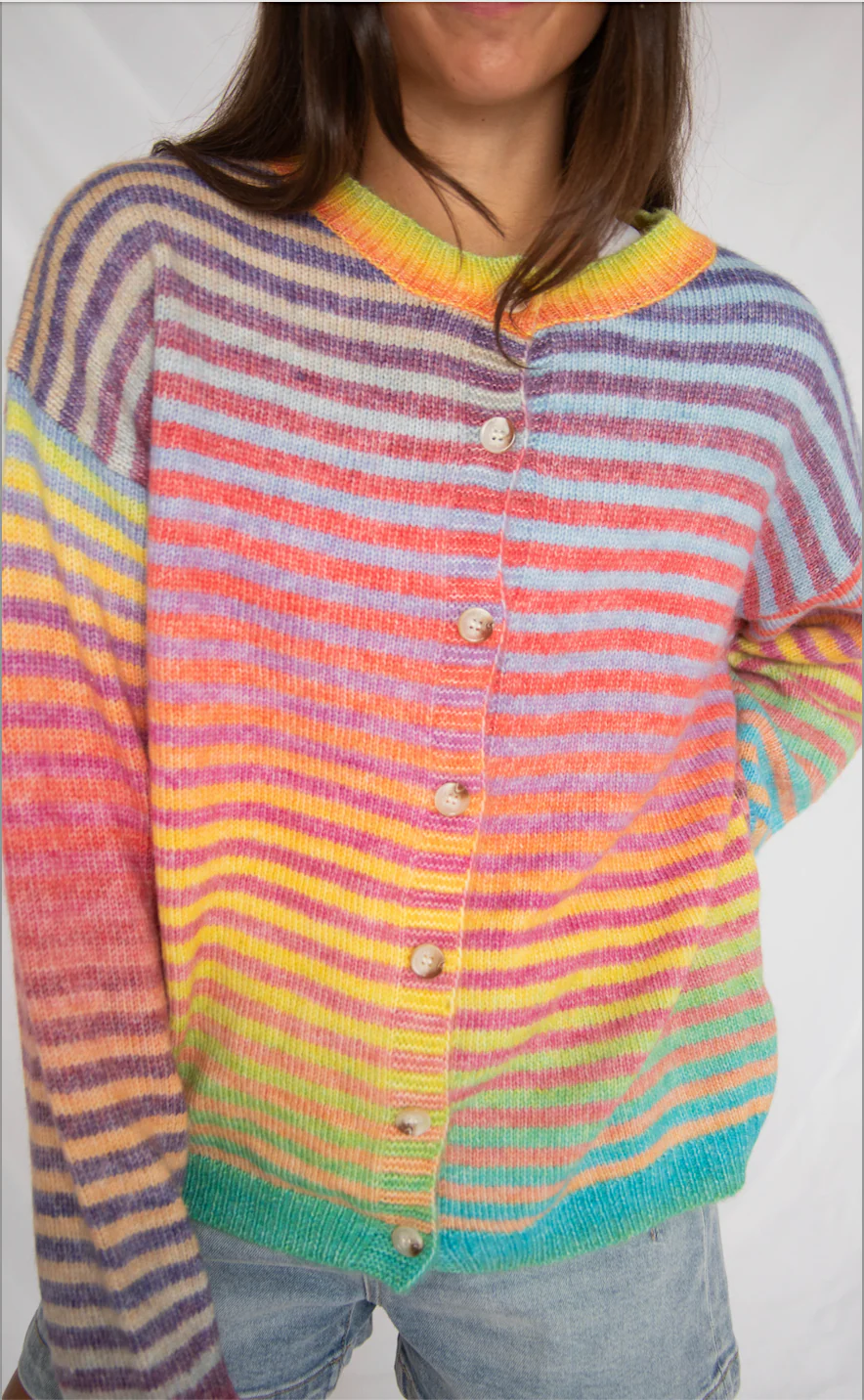 she's a rainbow cardigan sweater - Image 2