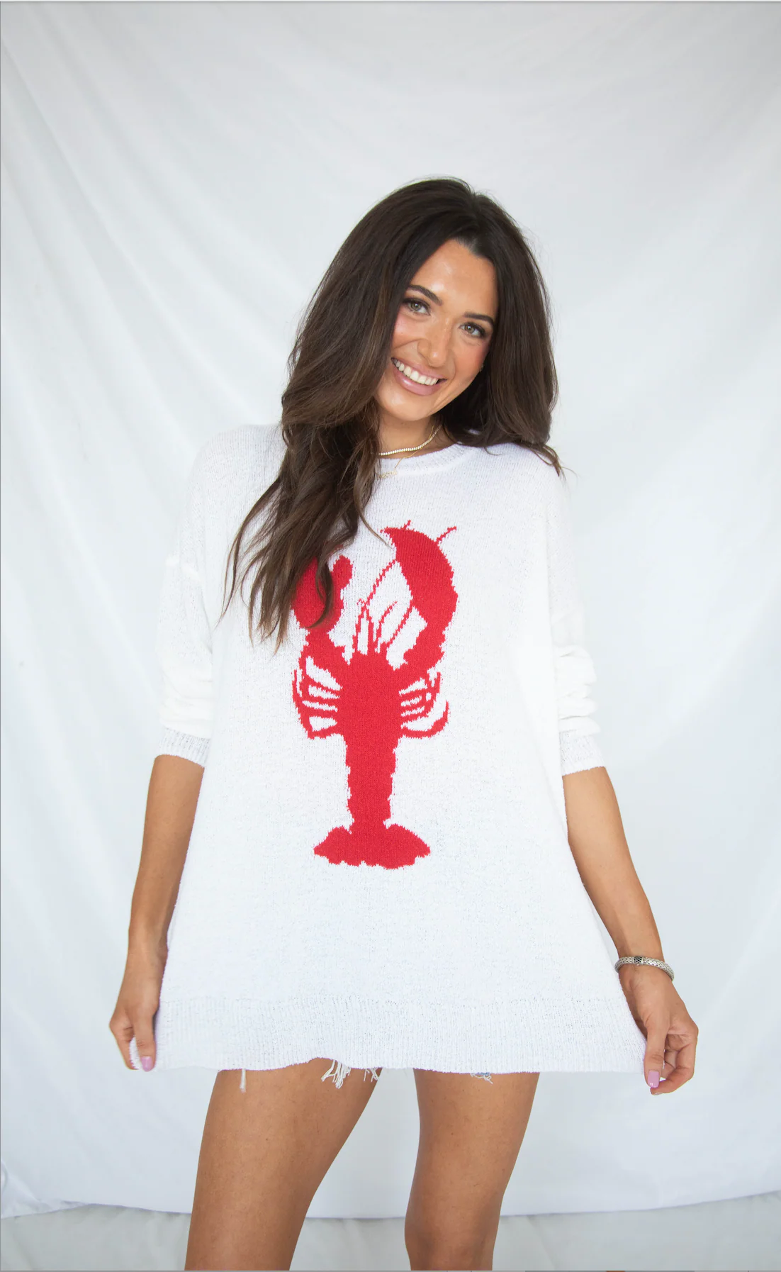 show me your mumu: woodsy sweater - lobster knit - Image 3