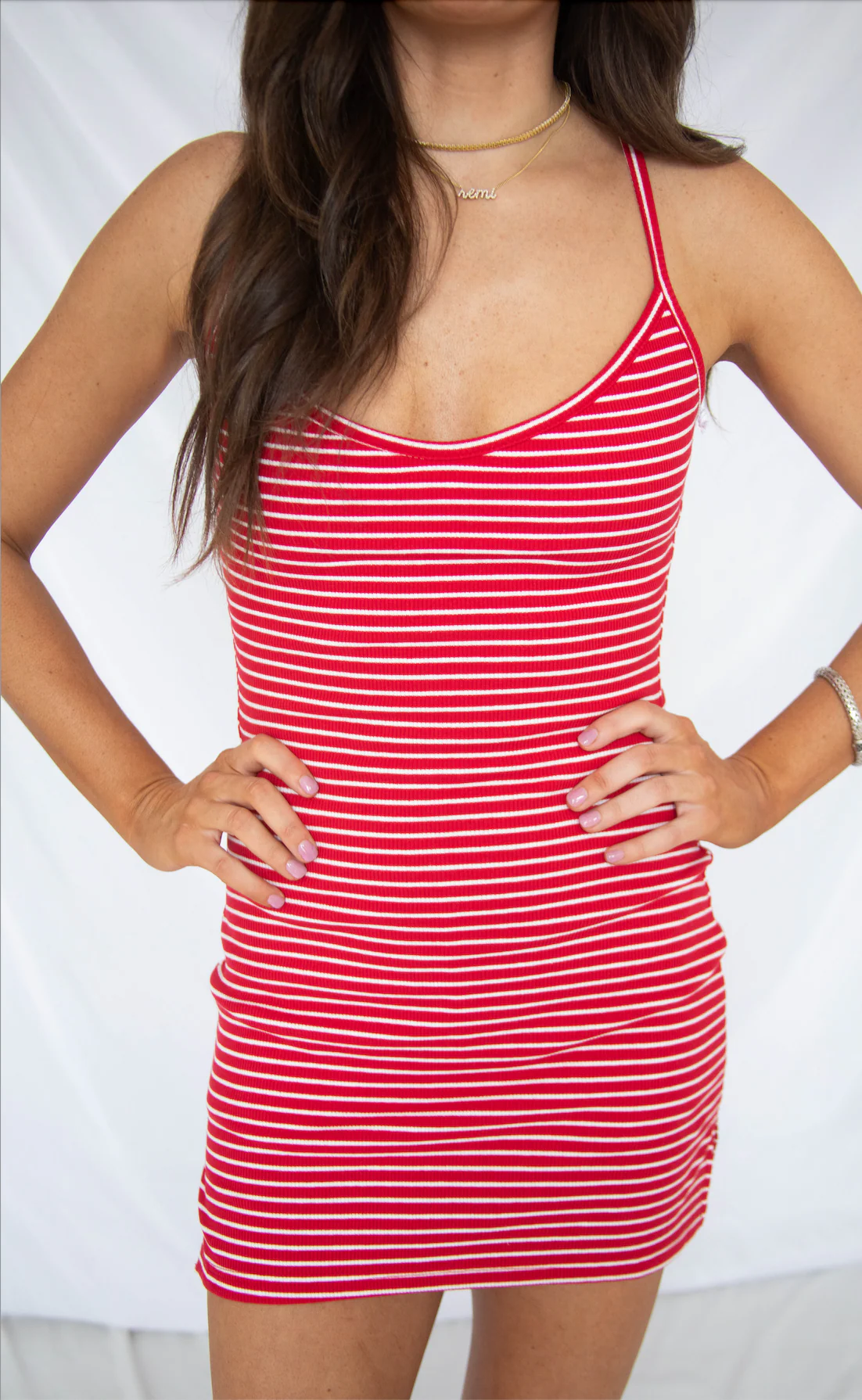 sideline striped mini dress - Image 2