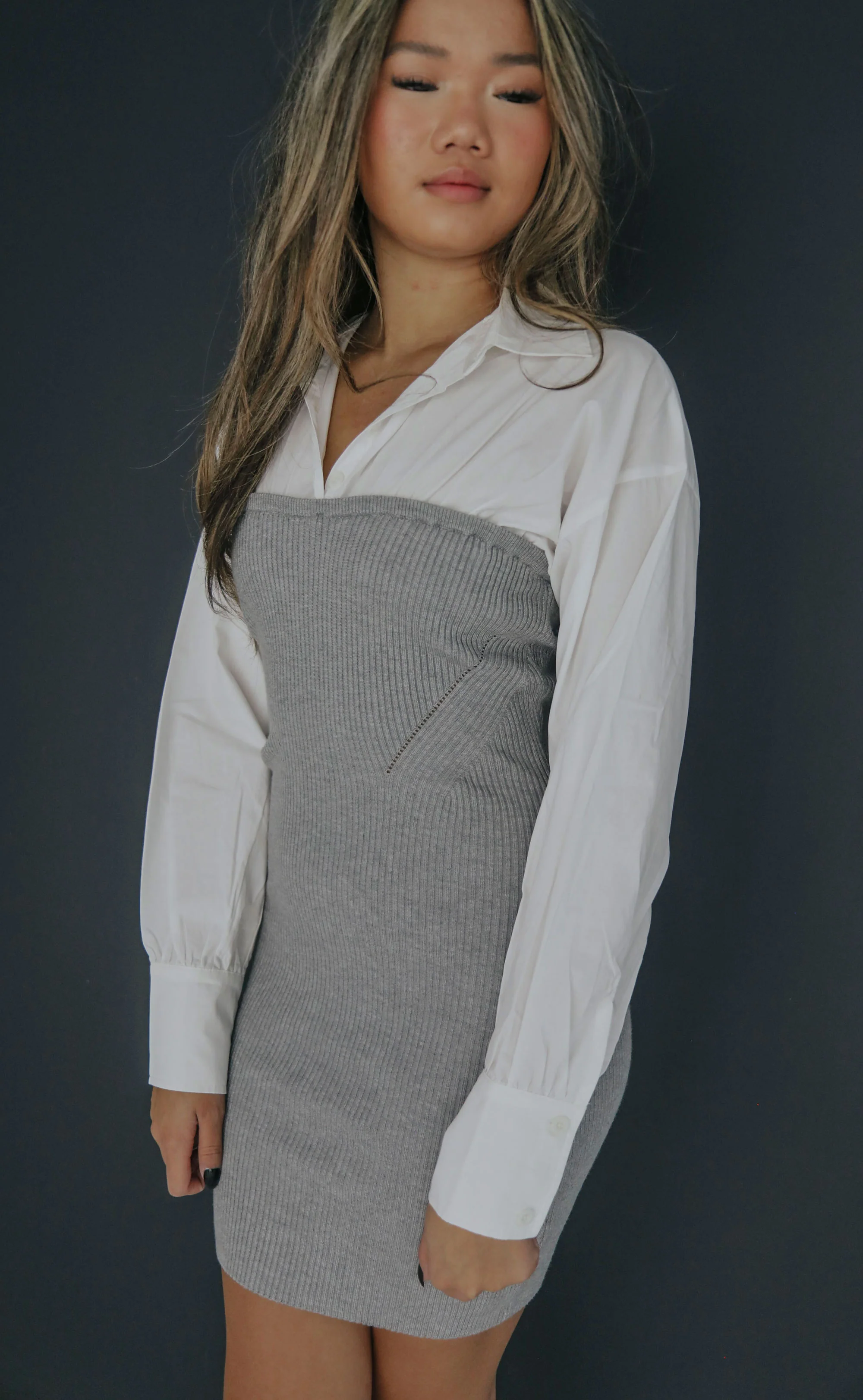 sign me up dress - grey - Image 2
