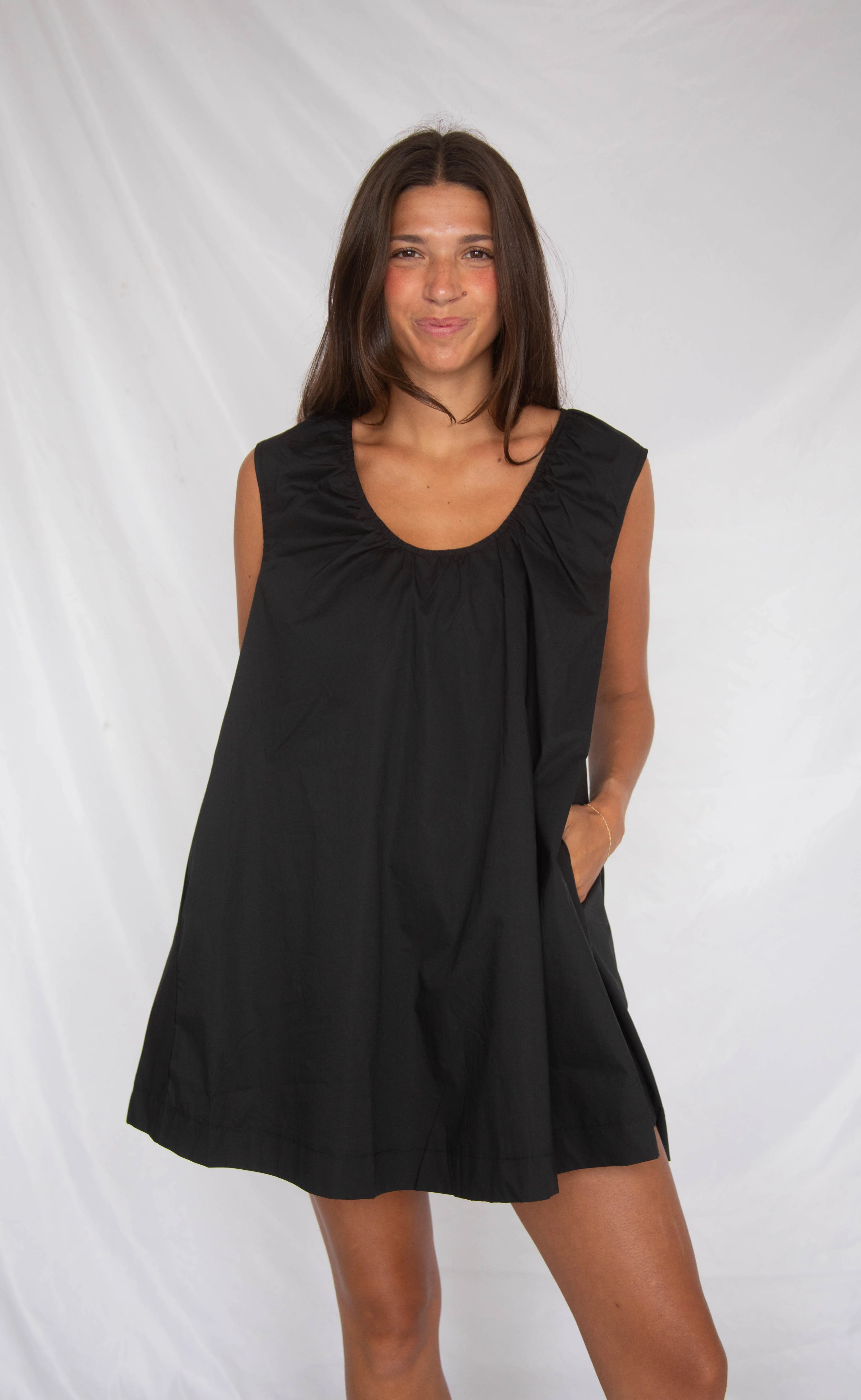 sweet memory mini dress - black