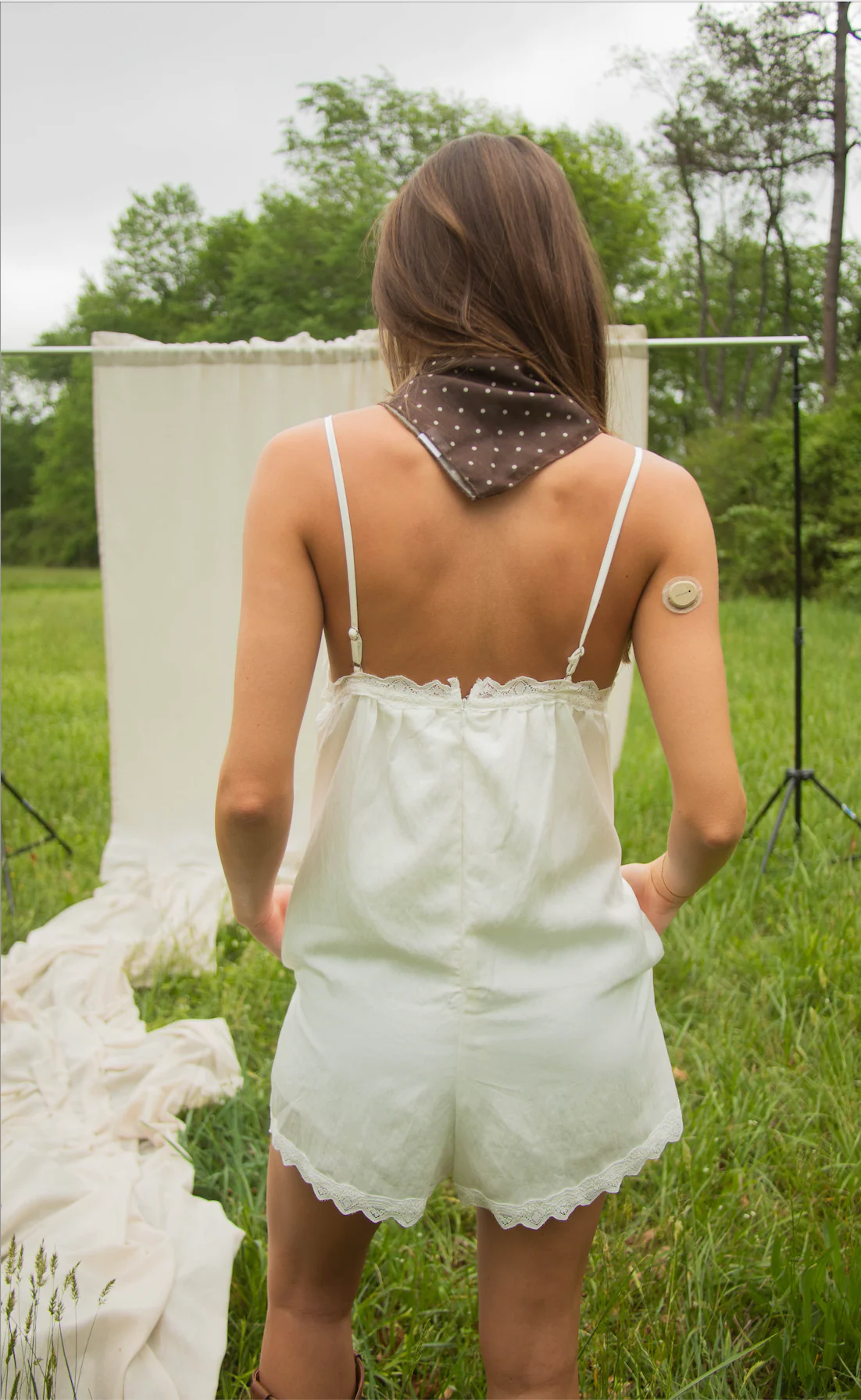 this is the moment lace trim romper - Image 3