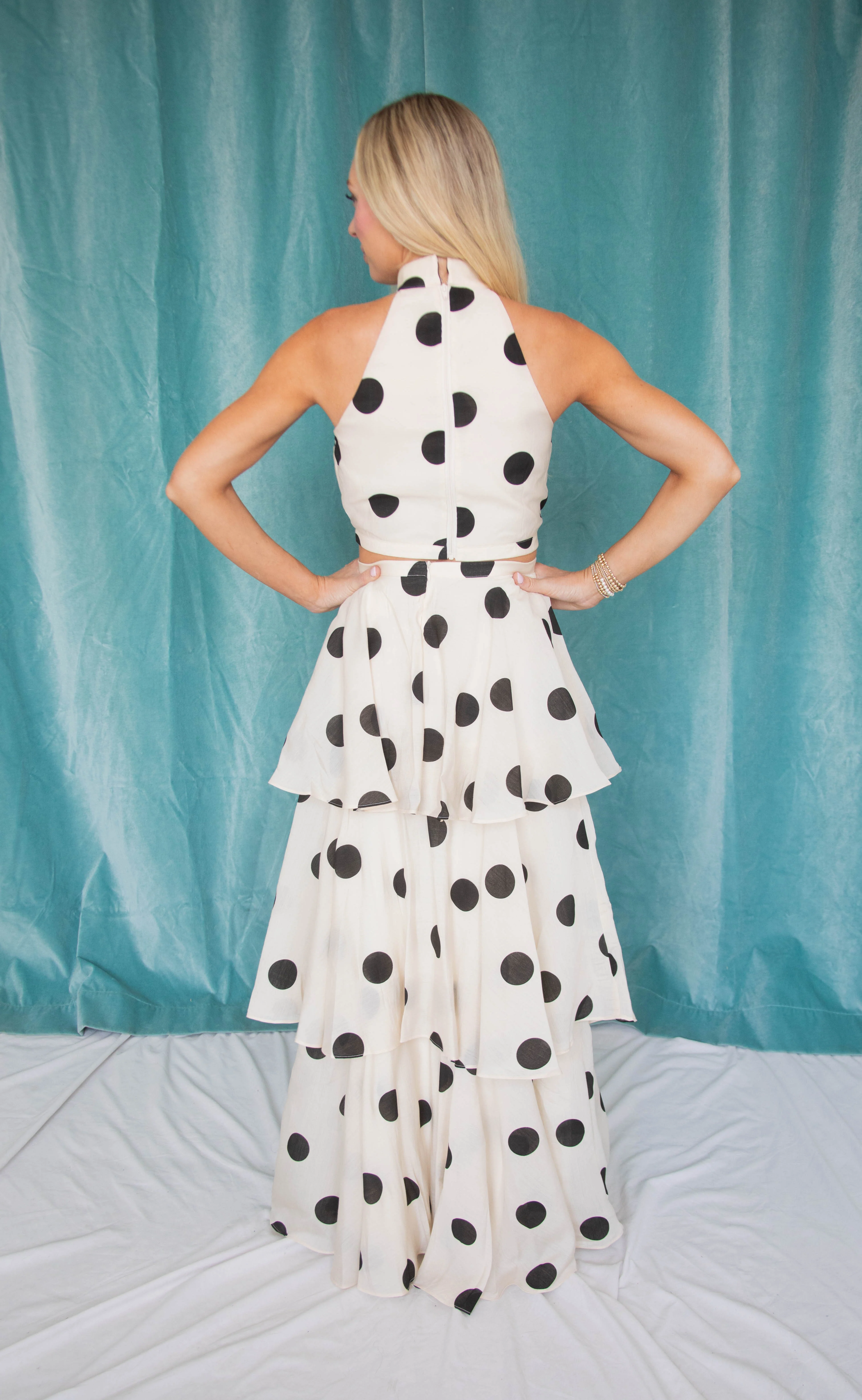 time goes on polka dot set - white - Image 3