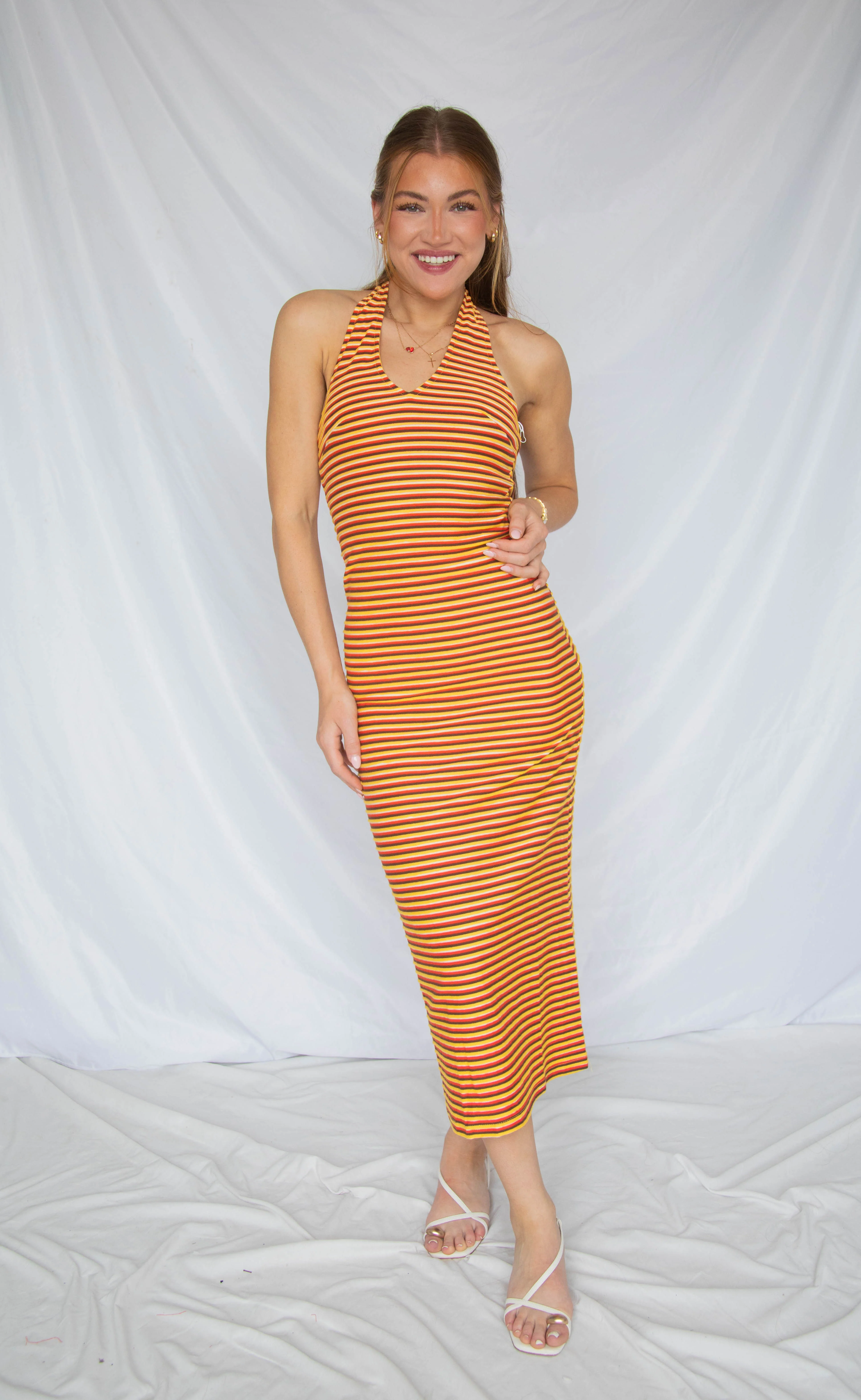 windows down halter maxi dress - Image 2