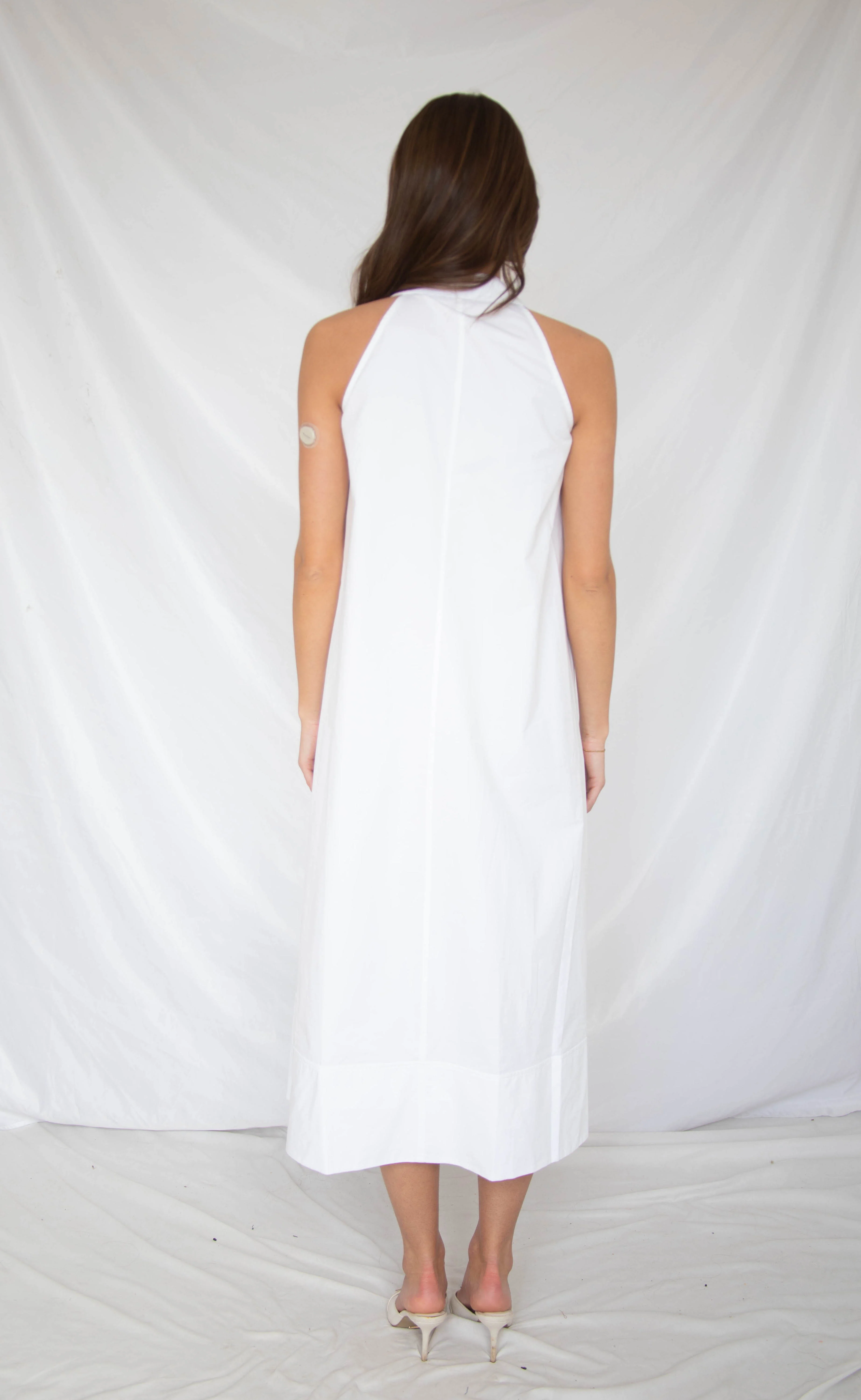 you're so classic collared maxi dress - white - Image 3